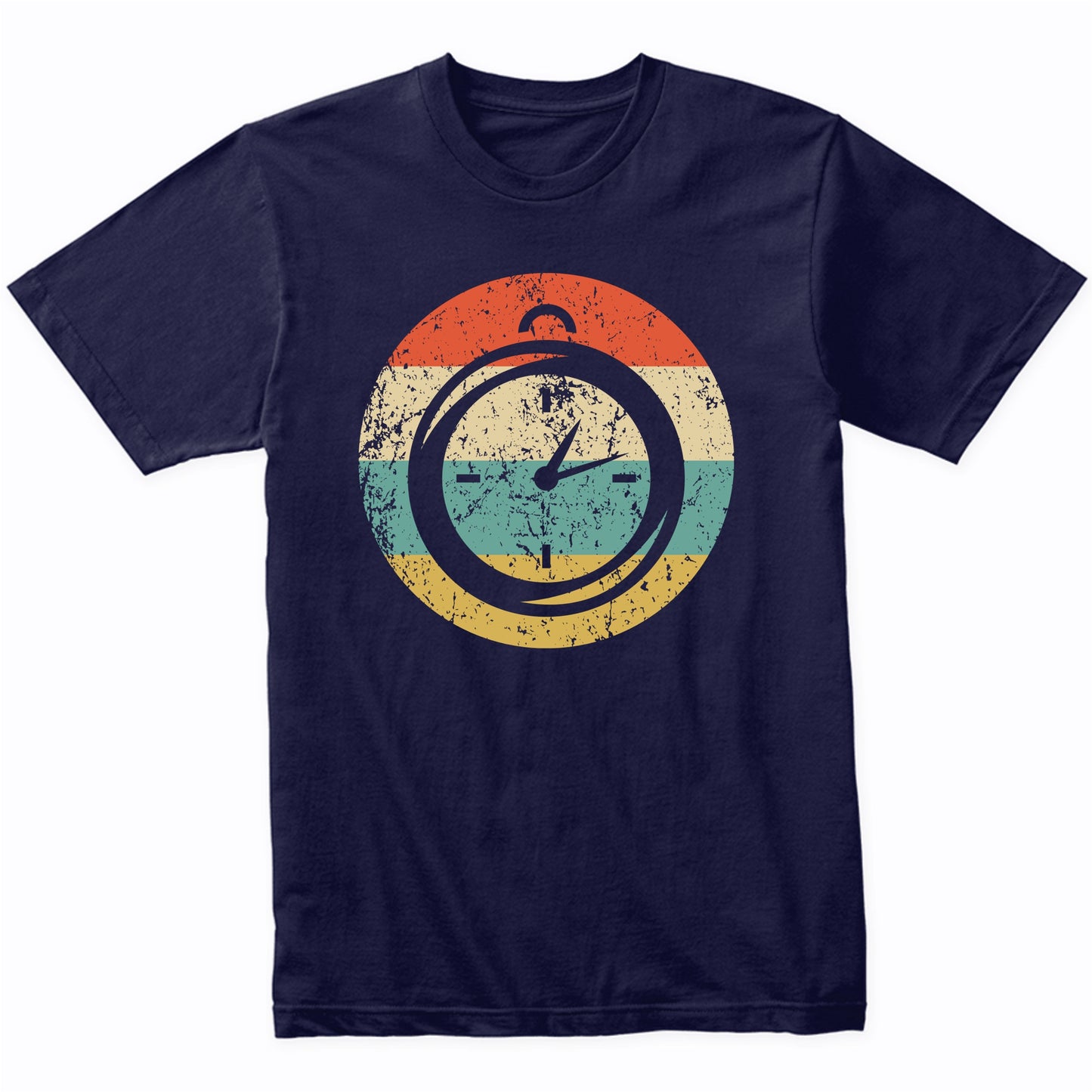 Stopwatch Icon Retro Track and Field Coach T-Shirt