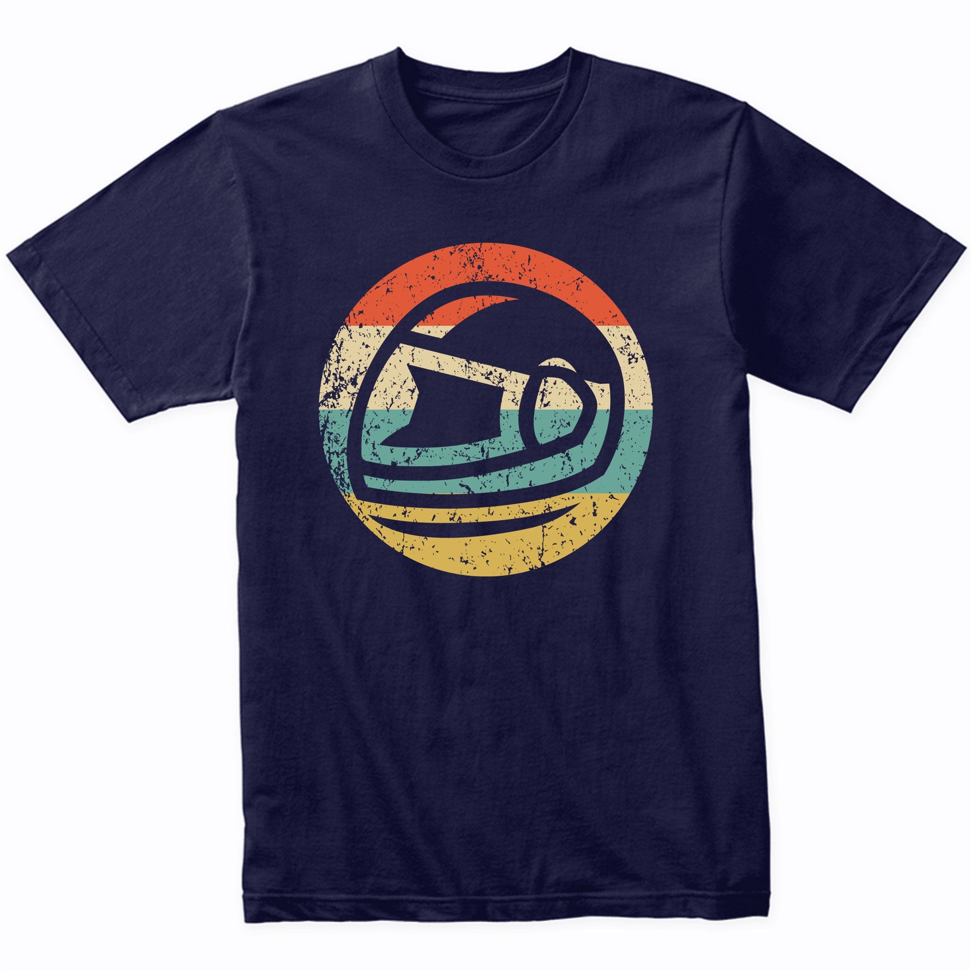 Motorcycle Helmet Icon Retro Motorcycle T-Shirt