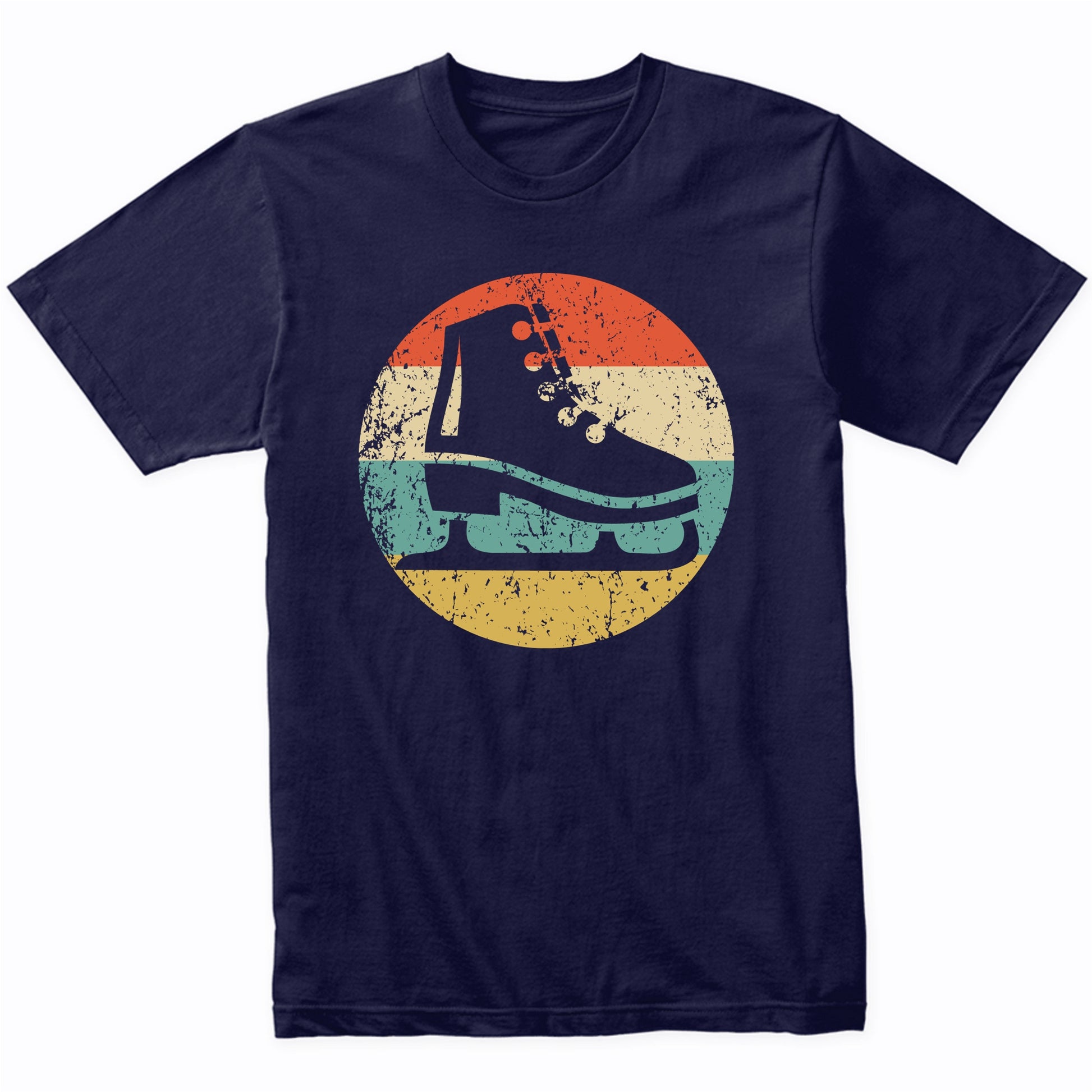 Ice Skate Icon Retro Figure Skating T-Shirt