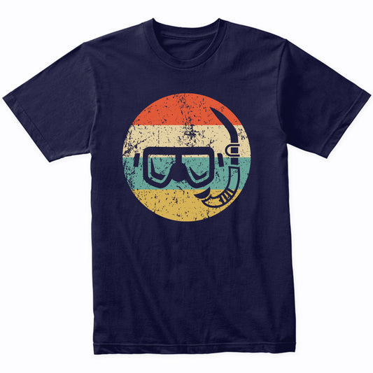 Snorkel Mask Icon Retro Snorkeling T-Shirt