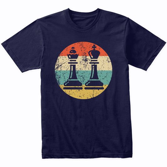Chess Pieces Icon Retro Chess T-Shirt