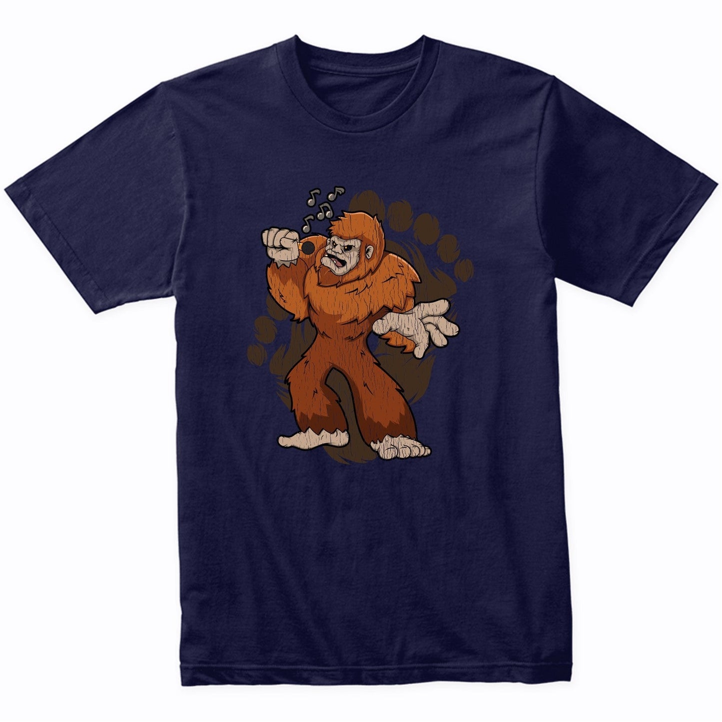 Bigfoot Karaoke Shirt - Sasquatch Singing T-Shirt