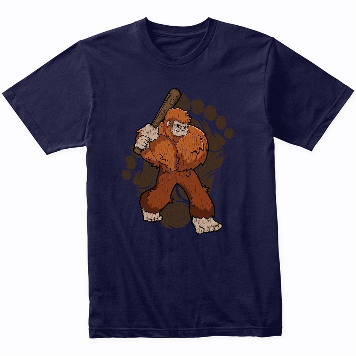 Bigfoot Baseball Shirt - Sasquatch Baseball Bat T-Shirt