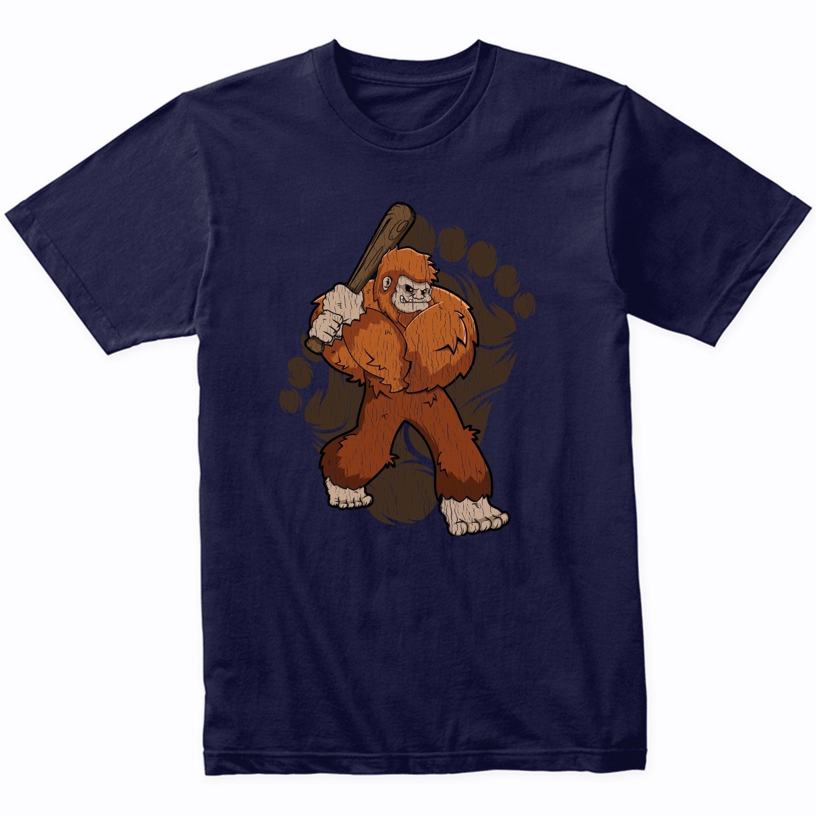 Bigfoot Baseball Shirt - Sasquatch Baseball Bat T-Shirt