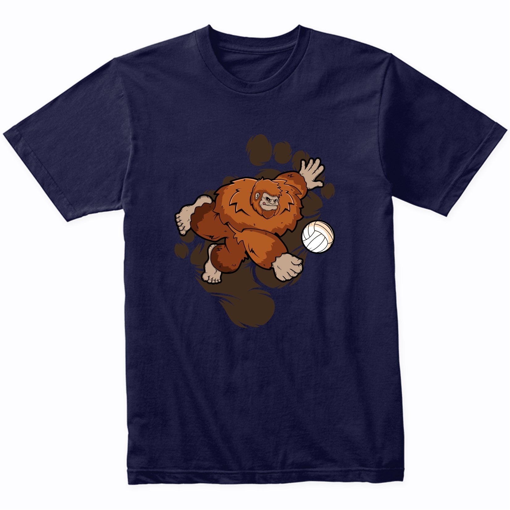 Bigfoot Volleyball Shirt - Sasquatch Volleyball Dig T-Shirt