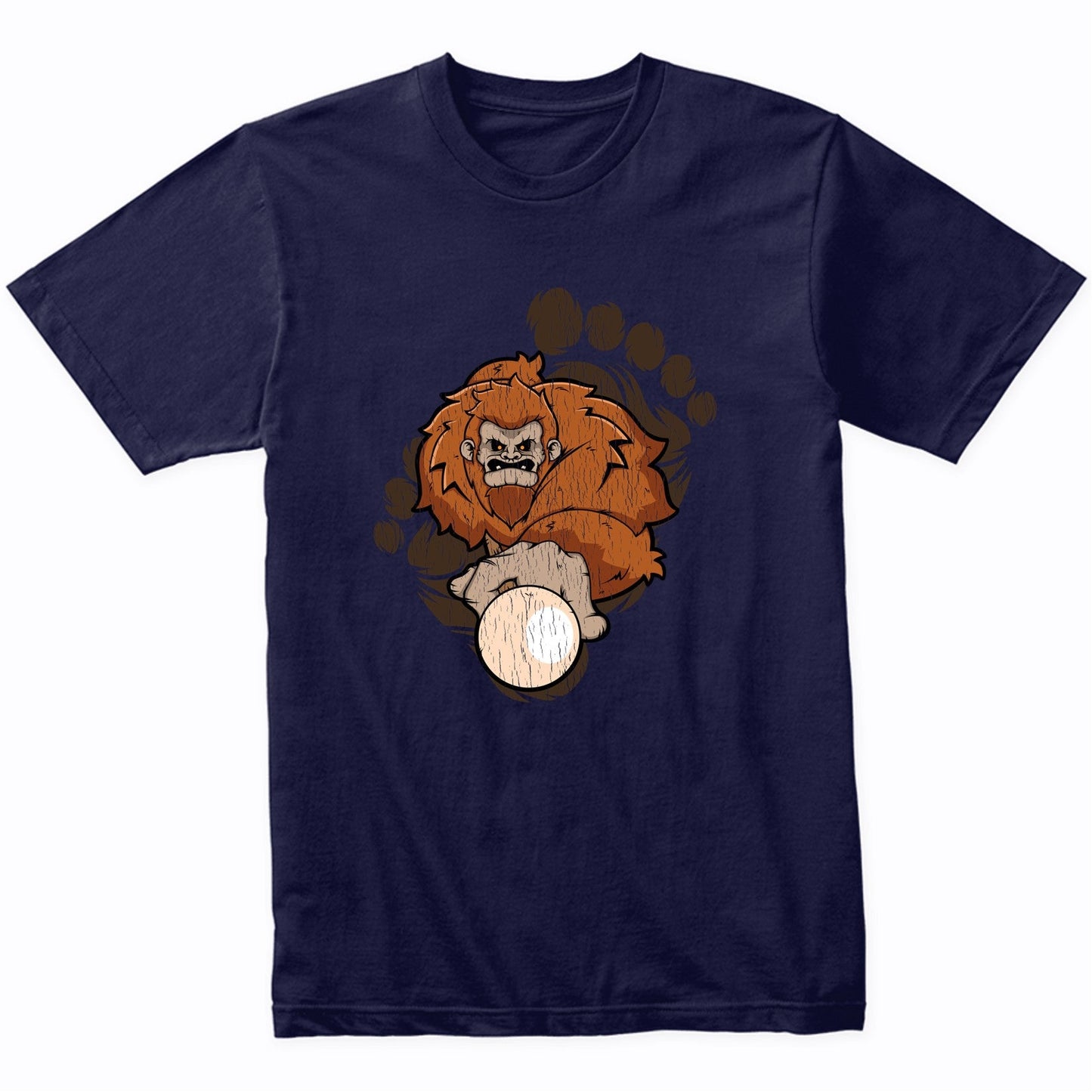 Bigfoot Billiards Shirt - Sasquatch Playing Pool T-Shirt