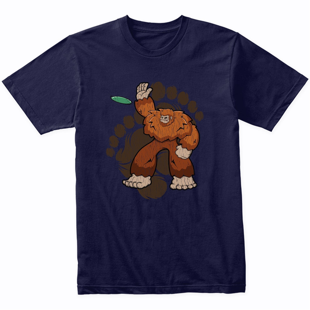Bigfoot Disc Golf Shirt - Sasquatch Throwing Disc T-Shirt