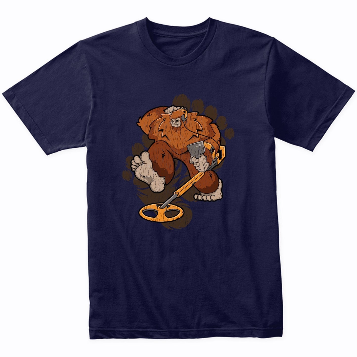 Bigfoot Metal Detector Shirt - Sasquatch Metal Detecting T-Shirt