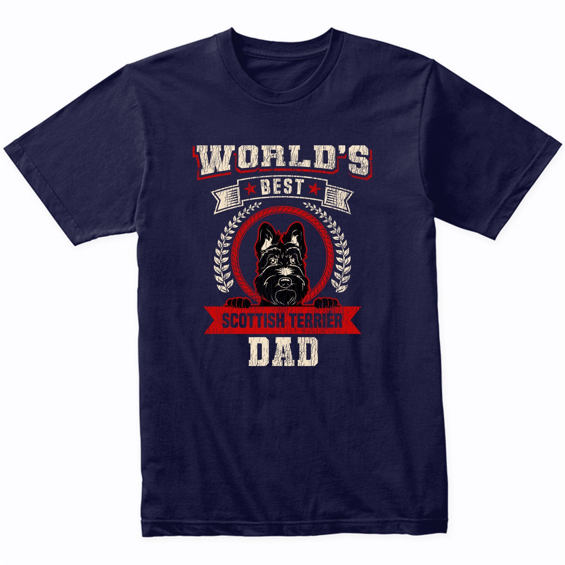 World's Best Scottish Terrier Dad Dog Breed T-Shirt
