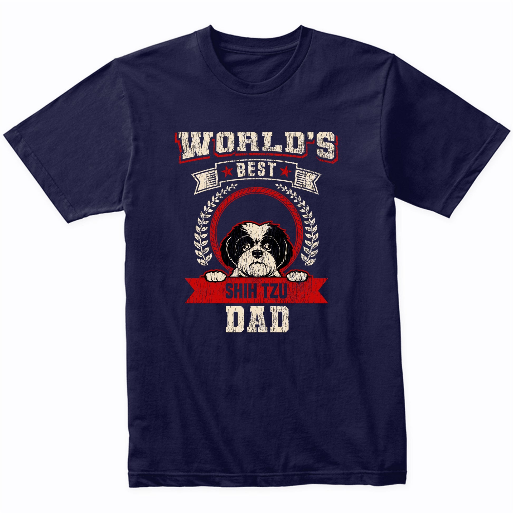 World's Best Shih Tzu Dad Dog Breed T-Shirt