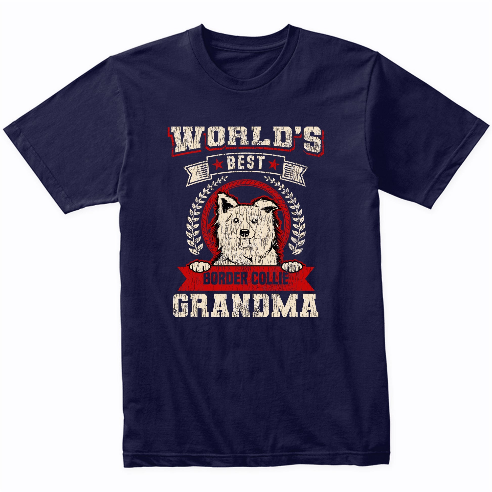 World's Best Border Collie Grandma Dog Breed T-Shirt