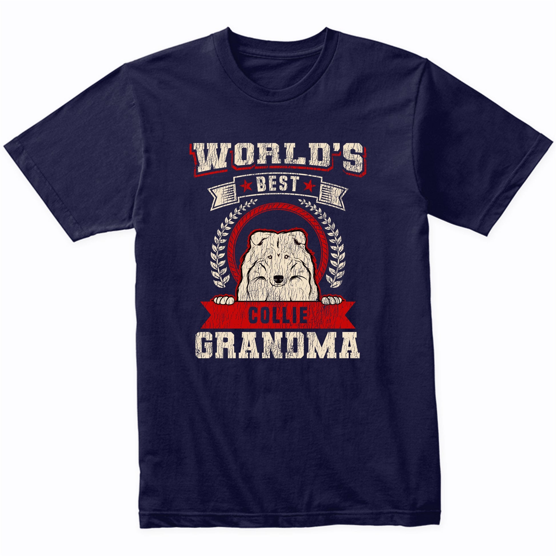 World's Best Collie Grandma Dog Breed T-Shirt