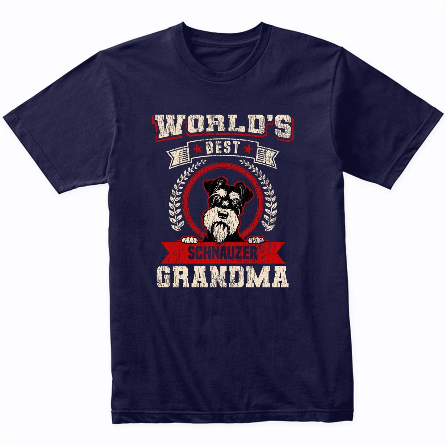 World's Best Schnauzer Grandma Dog Breed T-Shirt