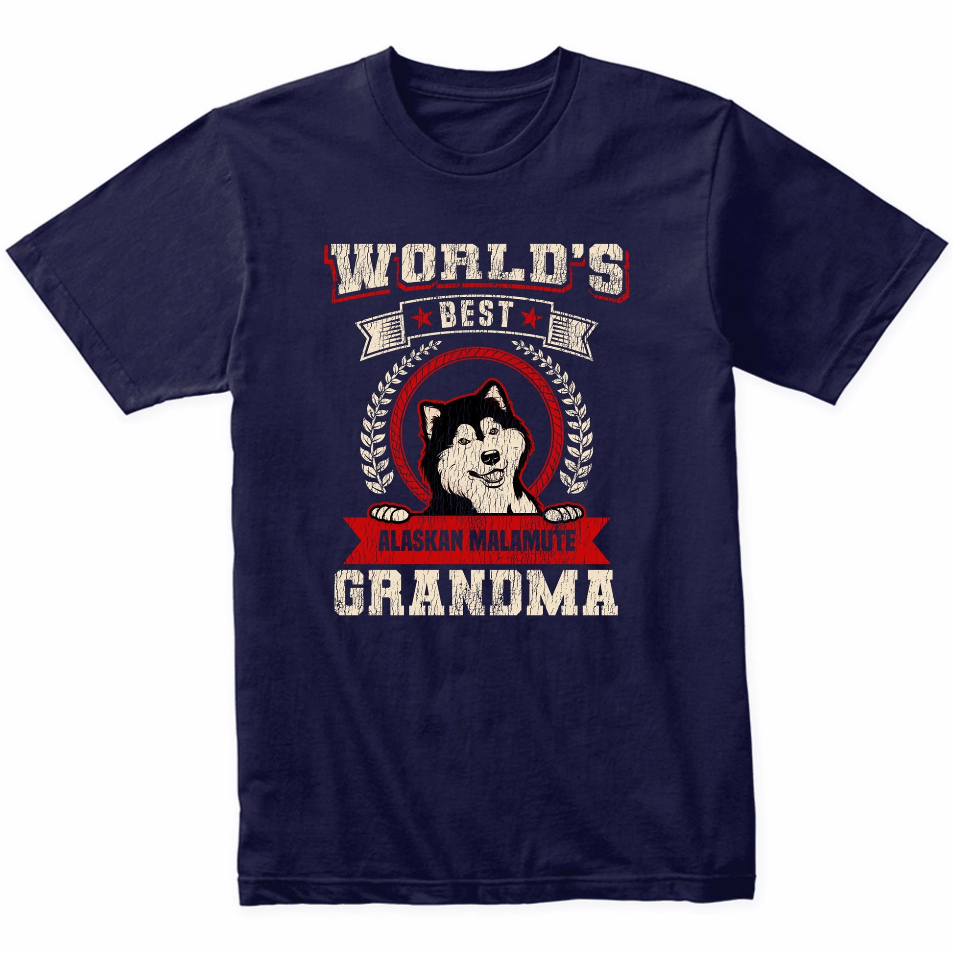 World's Best Alaskan Malamute Grandma Dog Breed T-Shirt