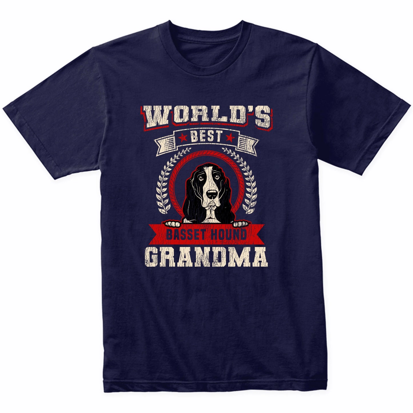 World's Best Basset Hound Grandma Dog Breed T-Shirt