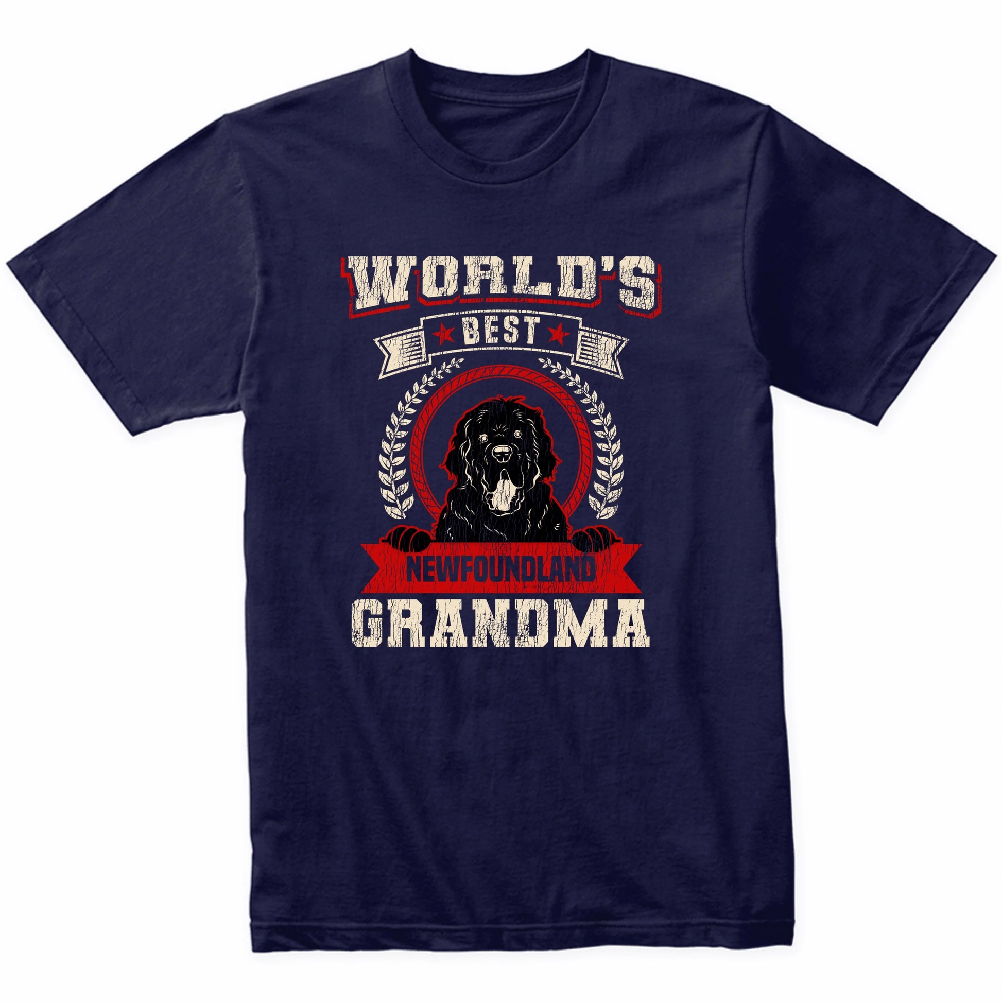 World's Best Newfoundland Grandma Dog Breed T-Shirt