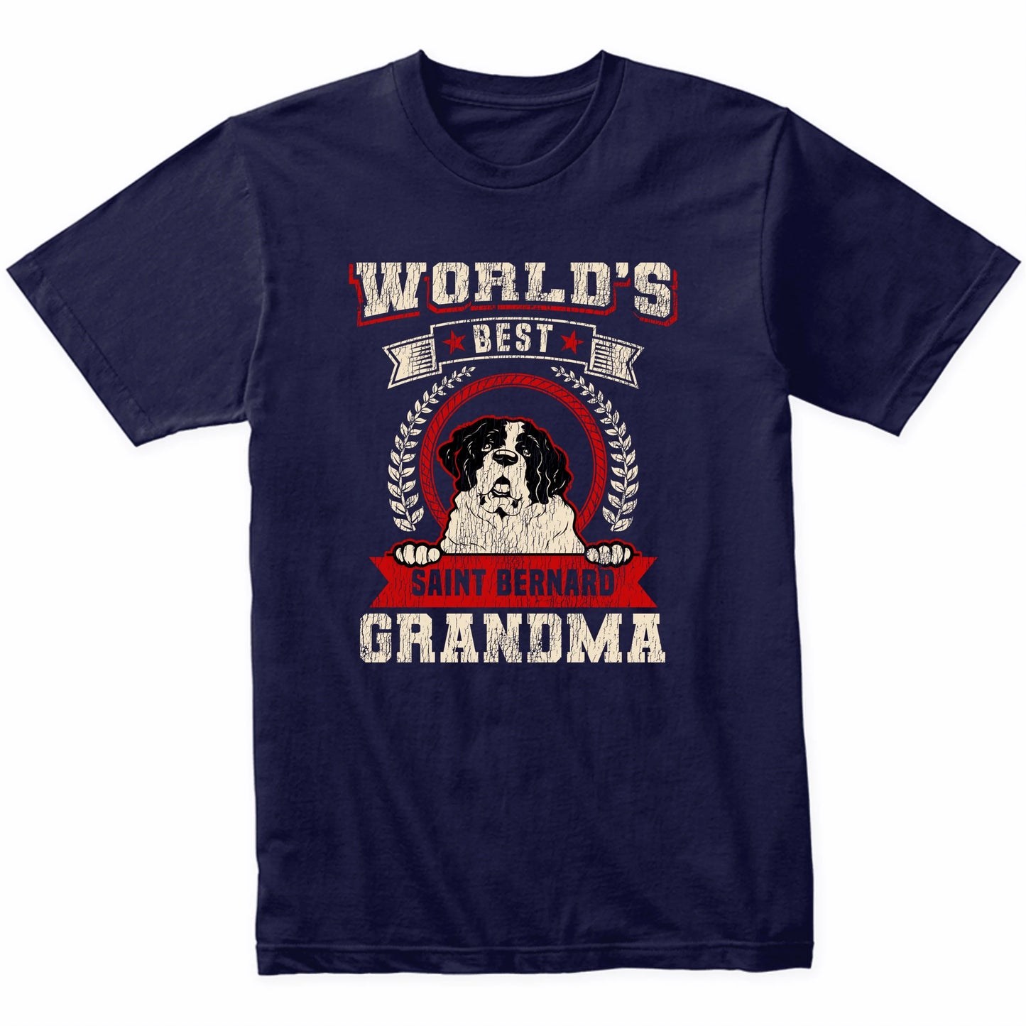 World's Best Saint Bernard Grandma Dog Breed T-Shirt