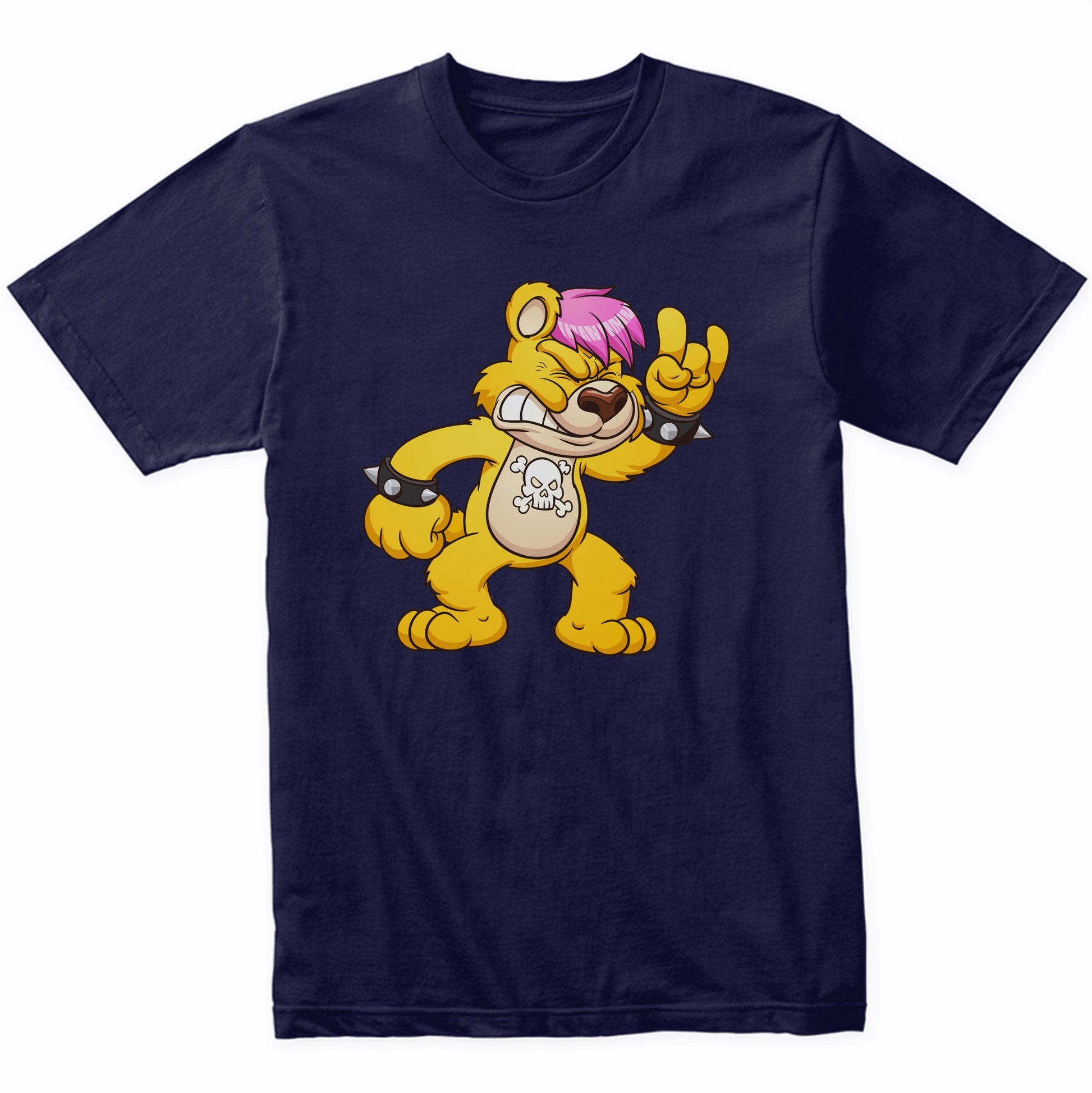 Punk Rock Music Teddy Bear Rocker Bear T-Shirt