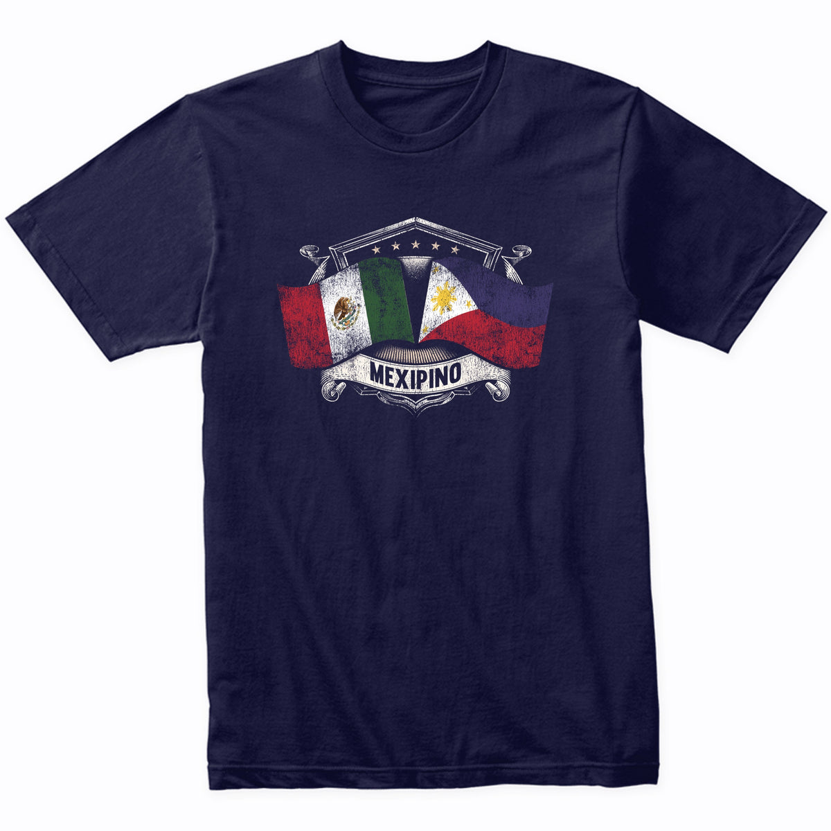 Mexico Philippines Flags Mexican Filipino Mexipino T-Shirt