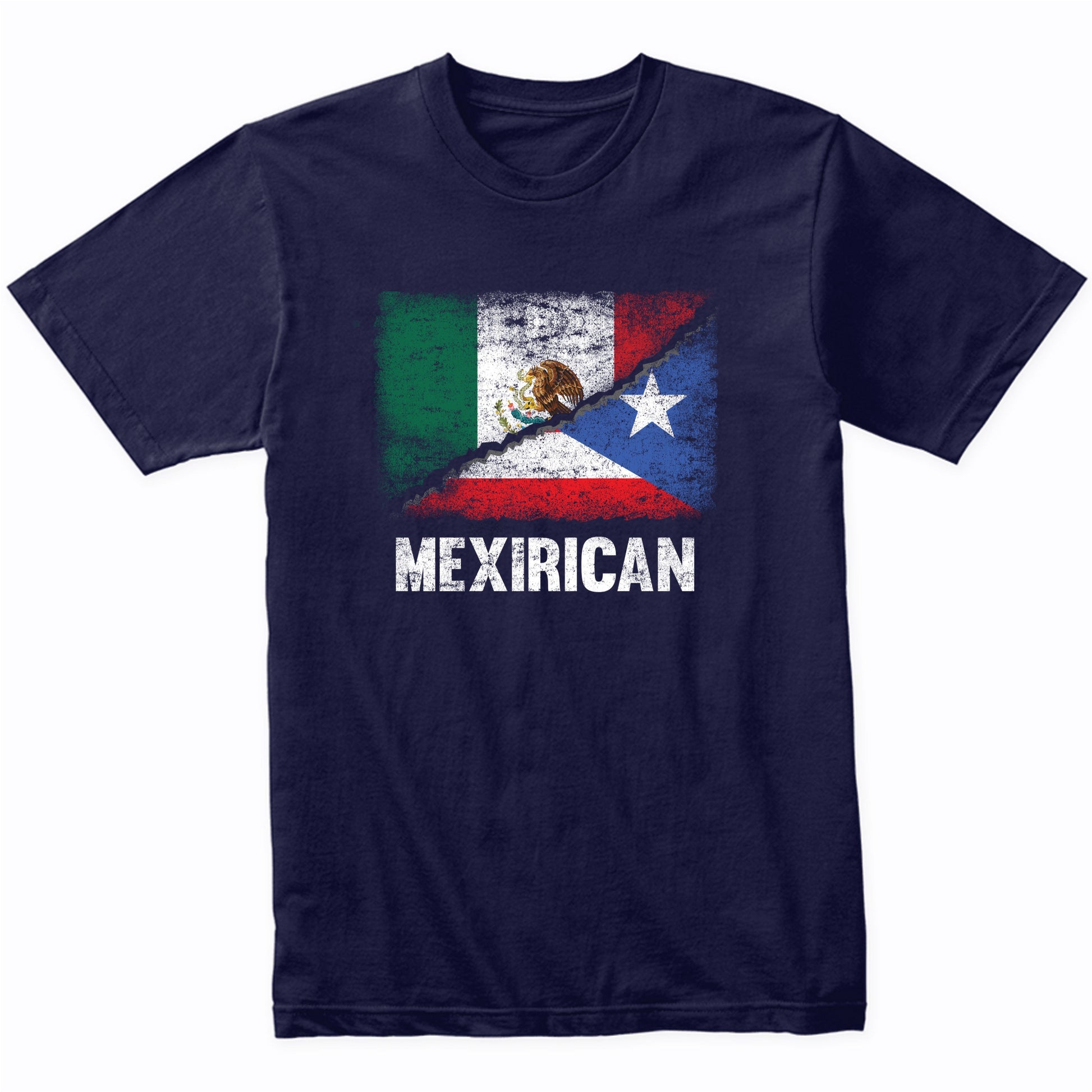 Mexirican T-Shirt Mexico Puerto Rican Flag T Shirts Mexican Mexirican T-Shirt Mexico Puerto Rican Flag T Shirts Mexican