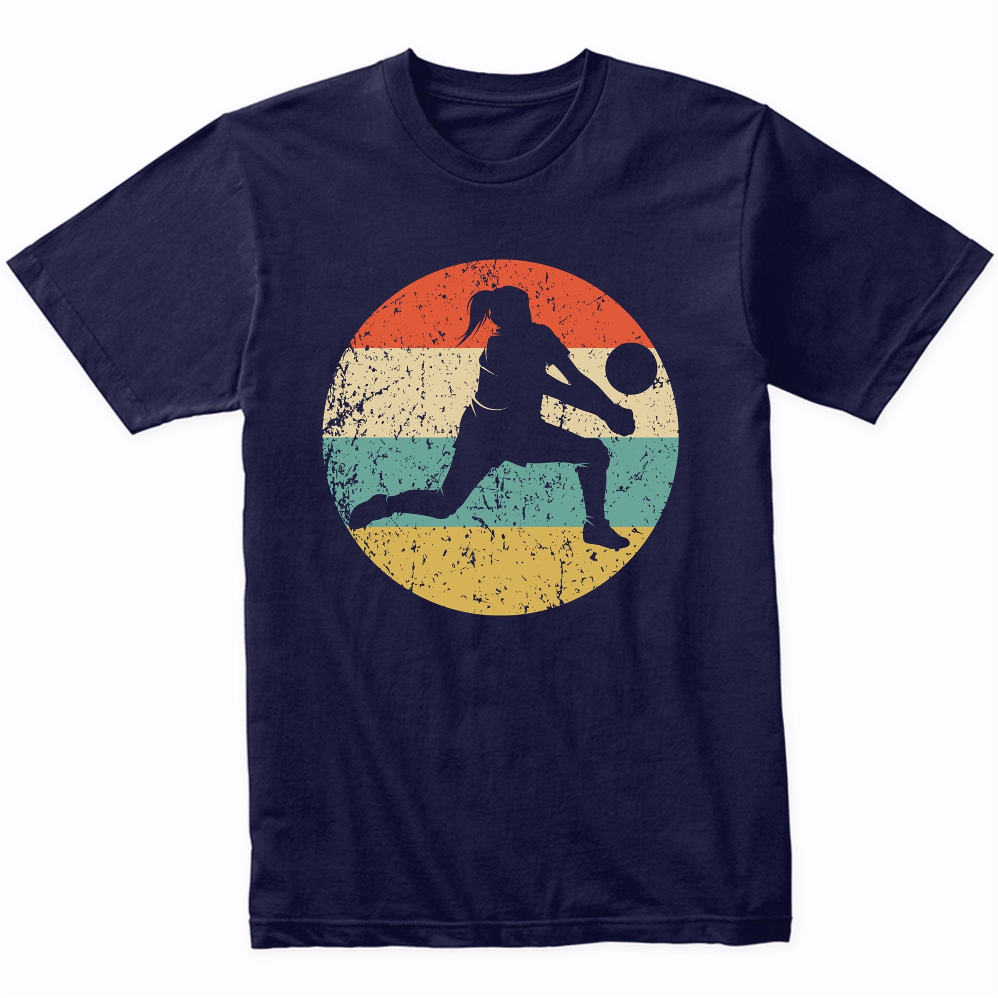 Retro Volleyball Player Dig Female Athlete Girls Sports T-Shirt