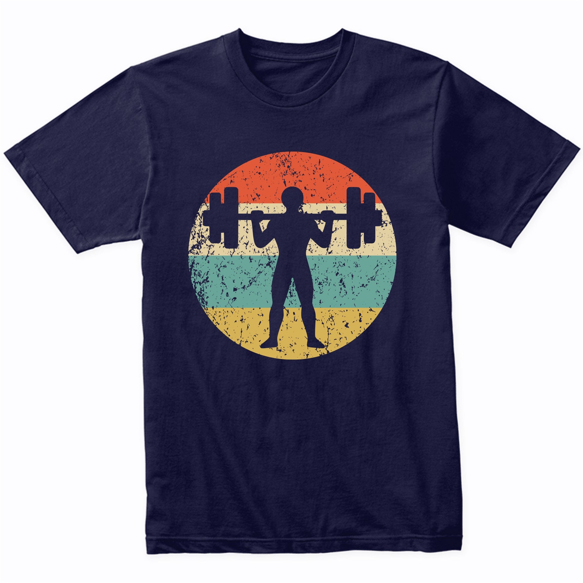 Retro Weightlifter Vintage Style Weightlifting T-Shirt