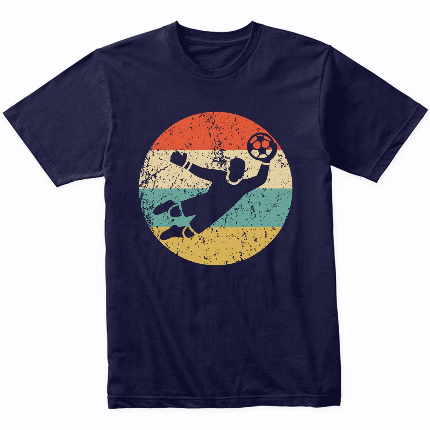 Retro Soccer Goalie Vintage Style Soccer T-Shirt