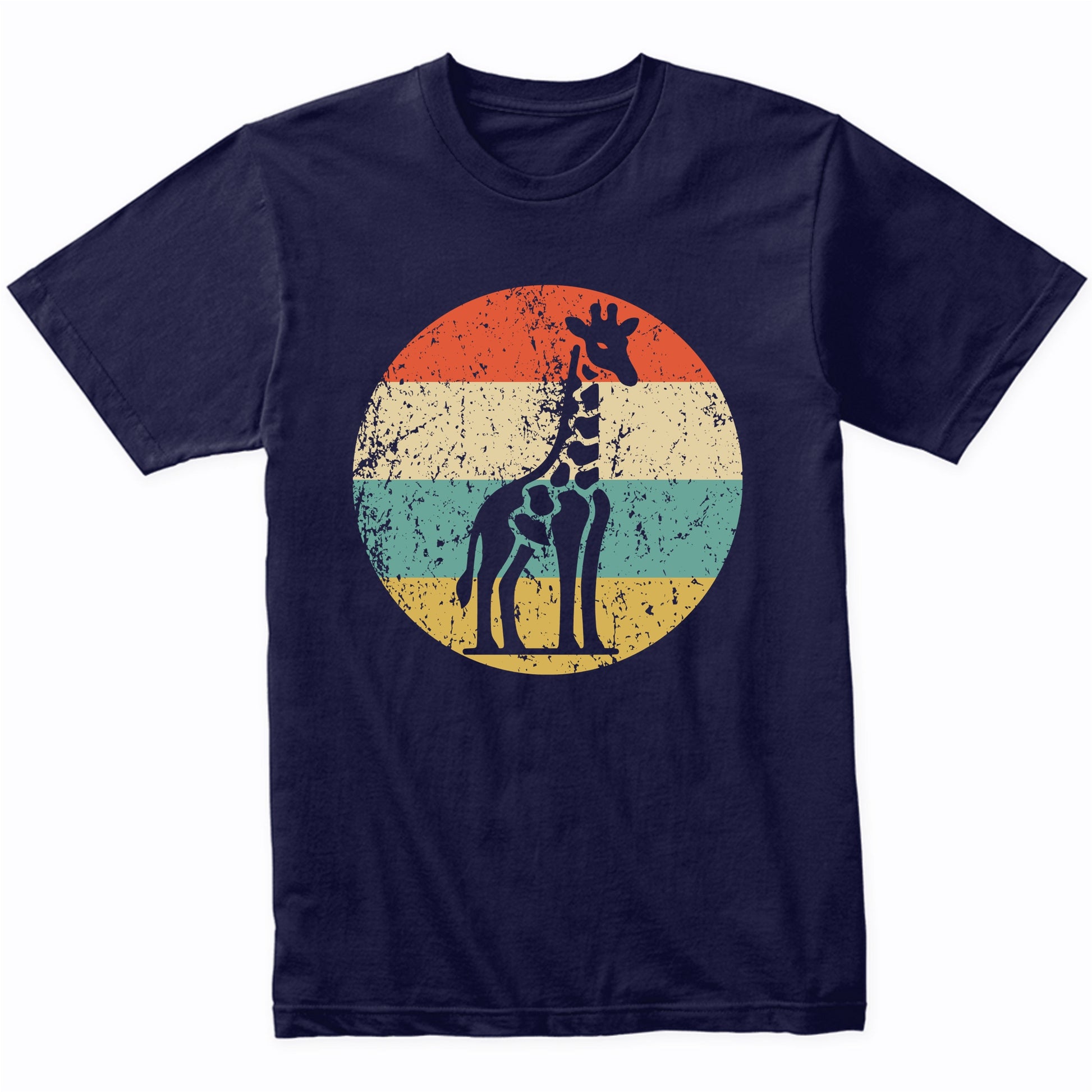 Retro Giraffe Vintage Style Wild Animal T-Shirt