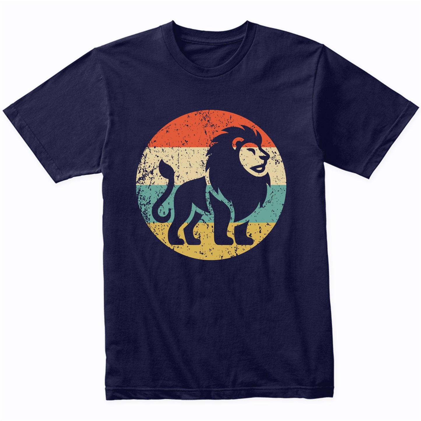 Retro Lion Vintage Style Wild Animal T-Shirt