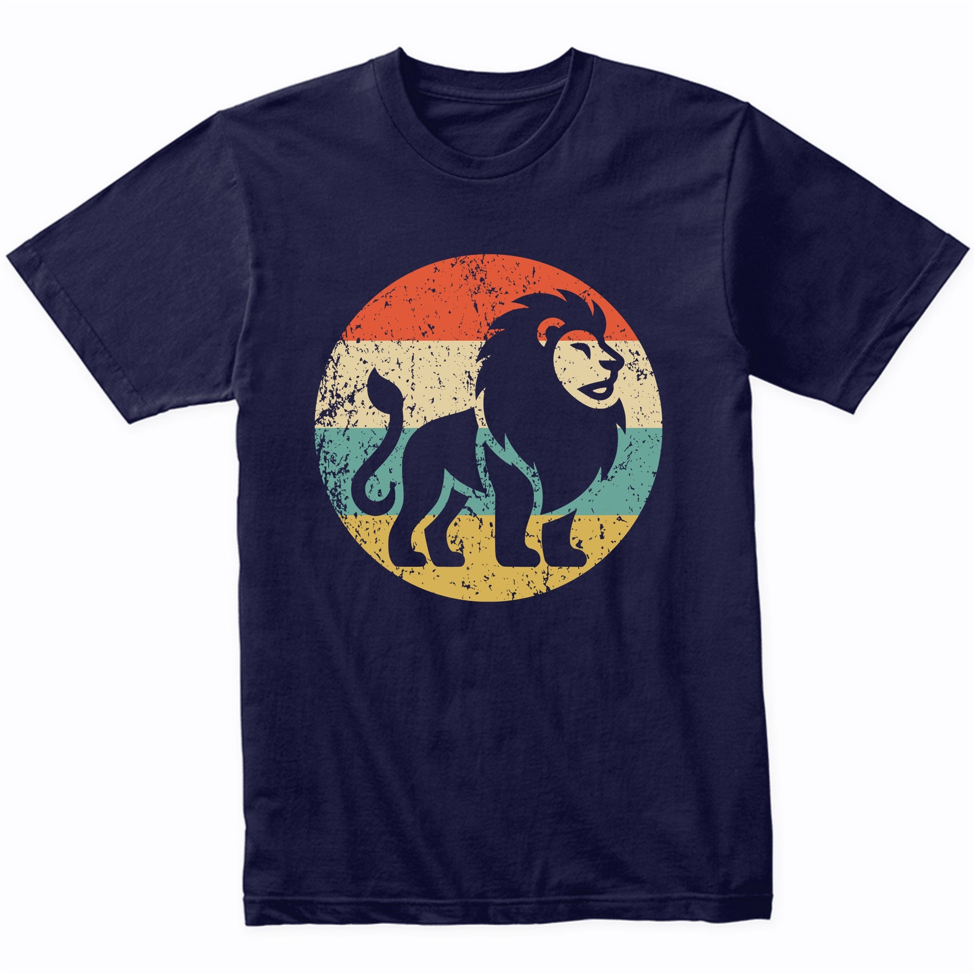Retro Lion Vintage Style Wild Animal T-Shirt