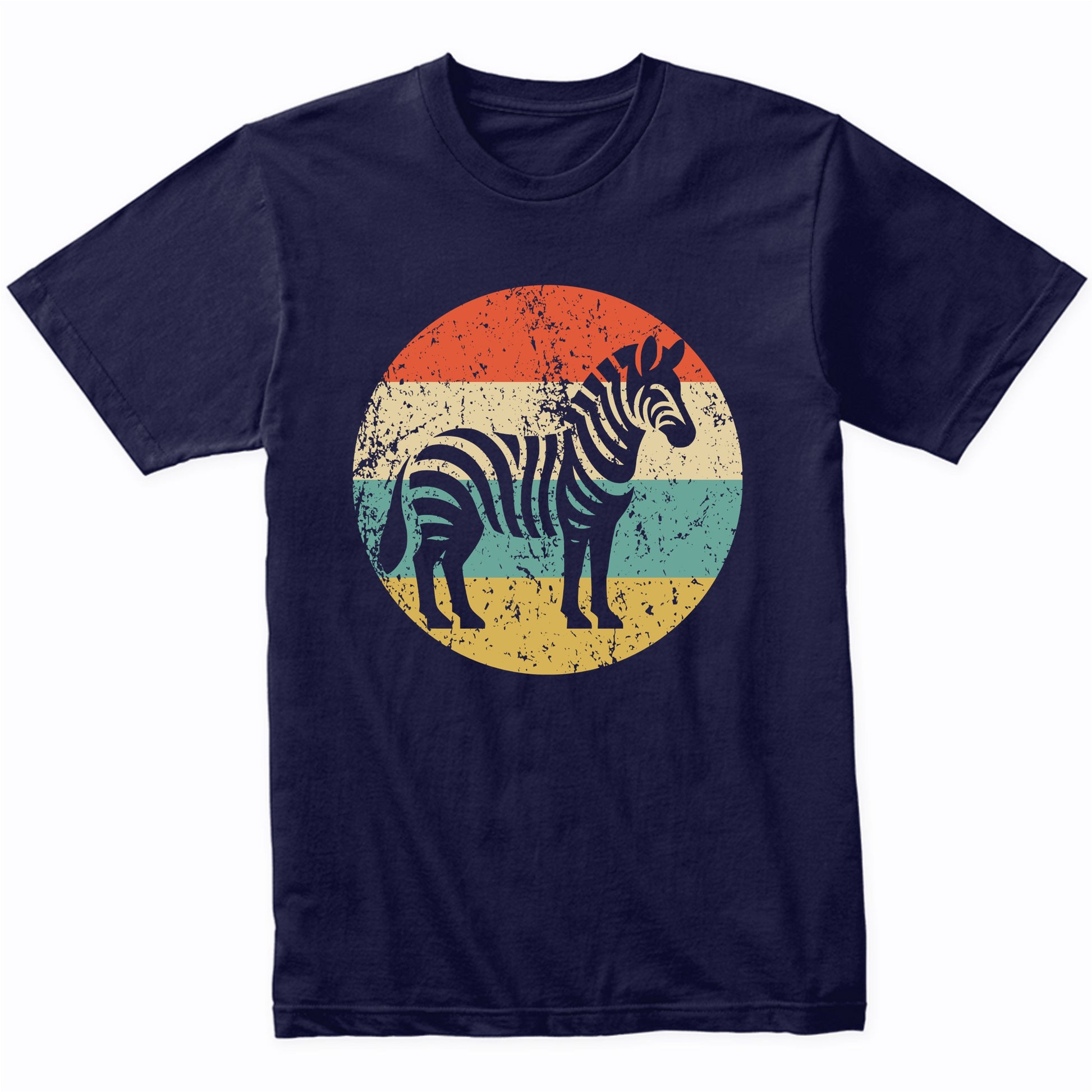 Retro Zebra Vintage Style Wild Animal T-Shirt