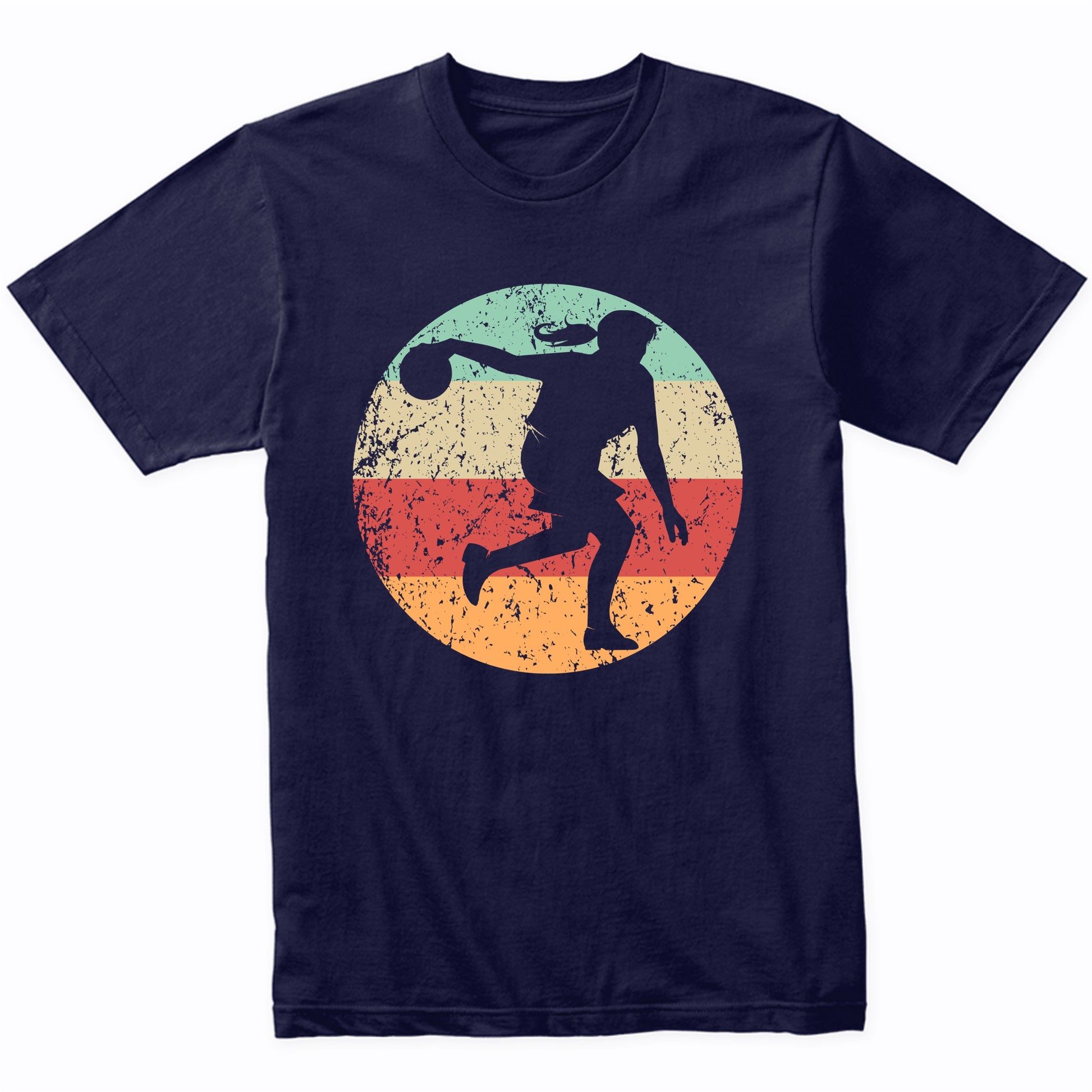 Retro Bowler Female Athlete Bowling Girls Sports T-Shirt