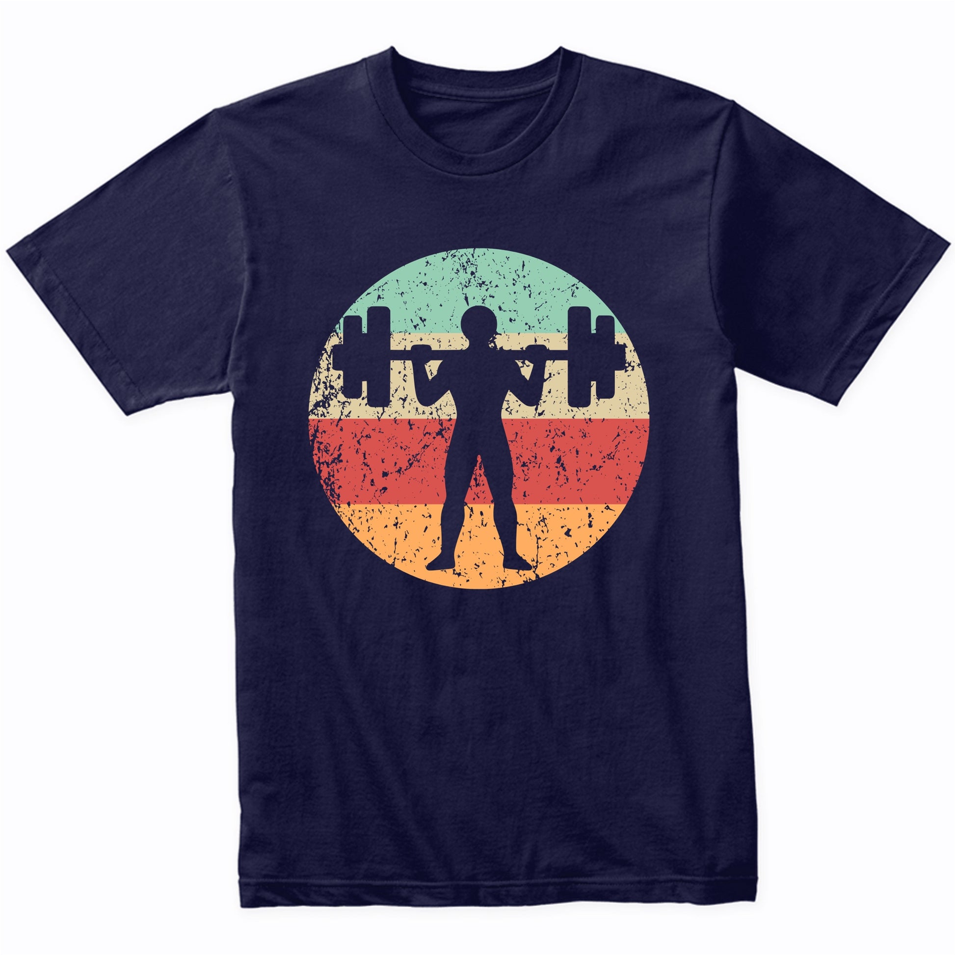 Retro Weightlifter Vintage Style Weightlifting T-Shirt