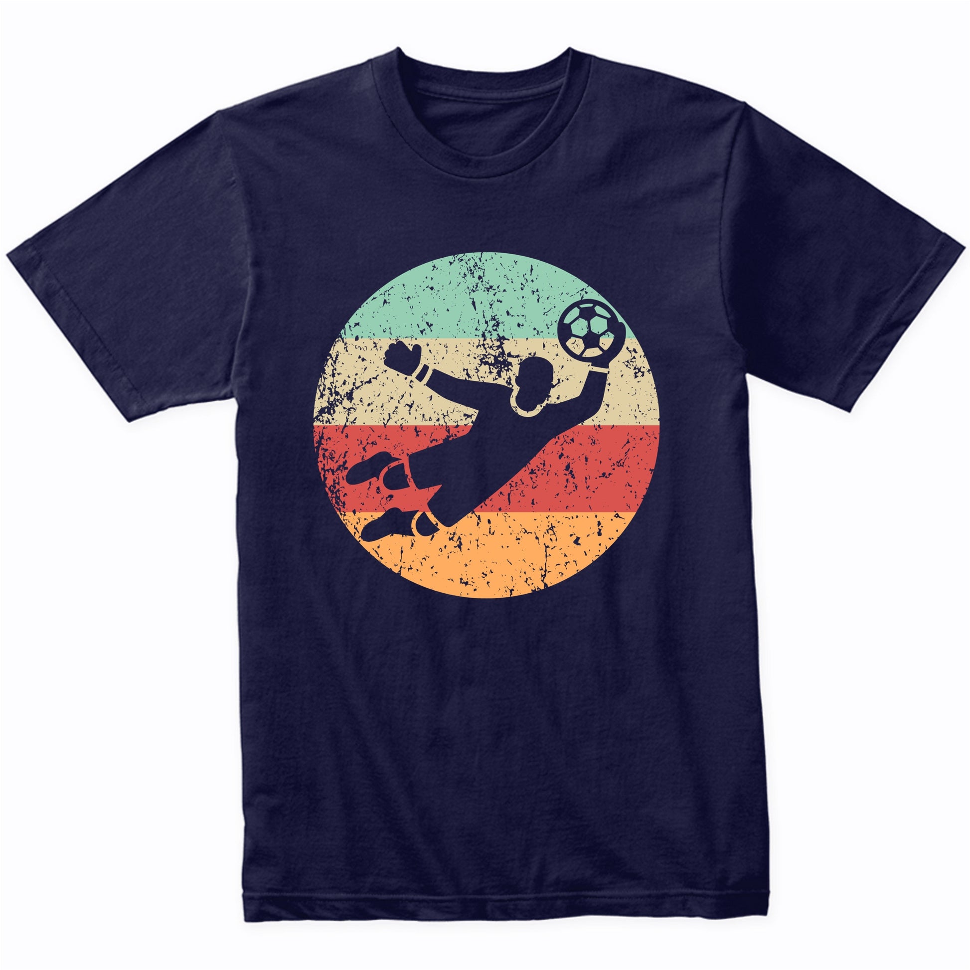 Retro Soccer Goalie Vintage Style Soccer T-Shirt