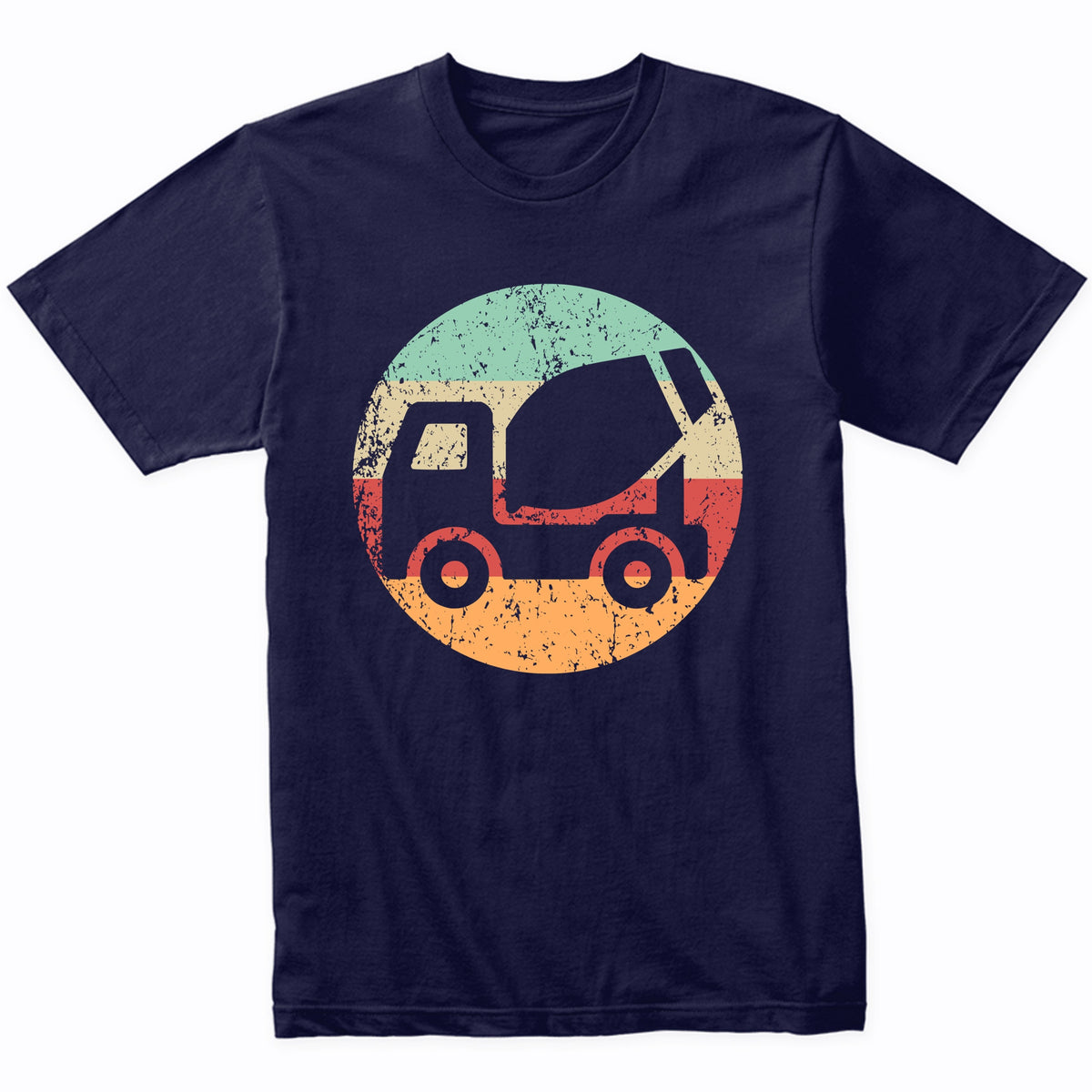 Retro Cement Truck Vintage Style Cement Truck Driver T-Shirt