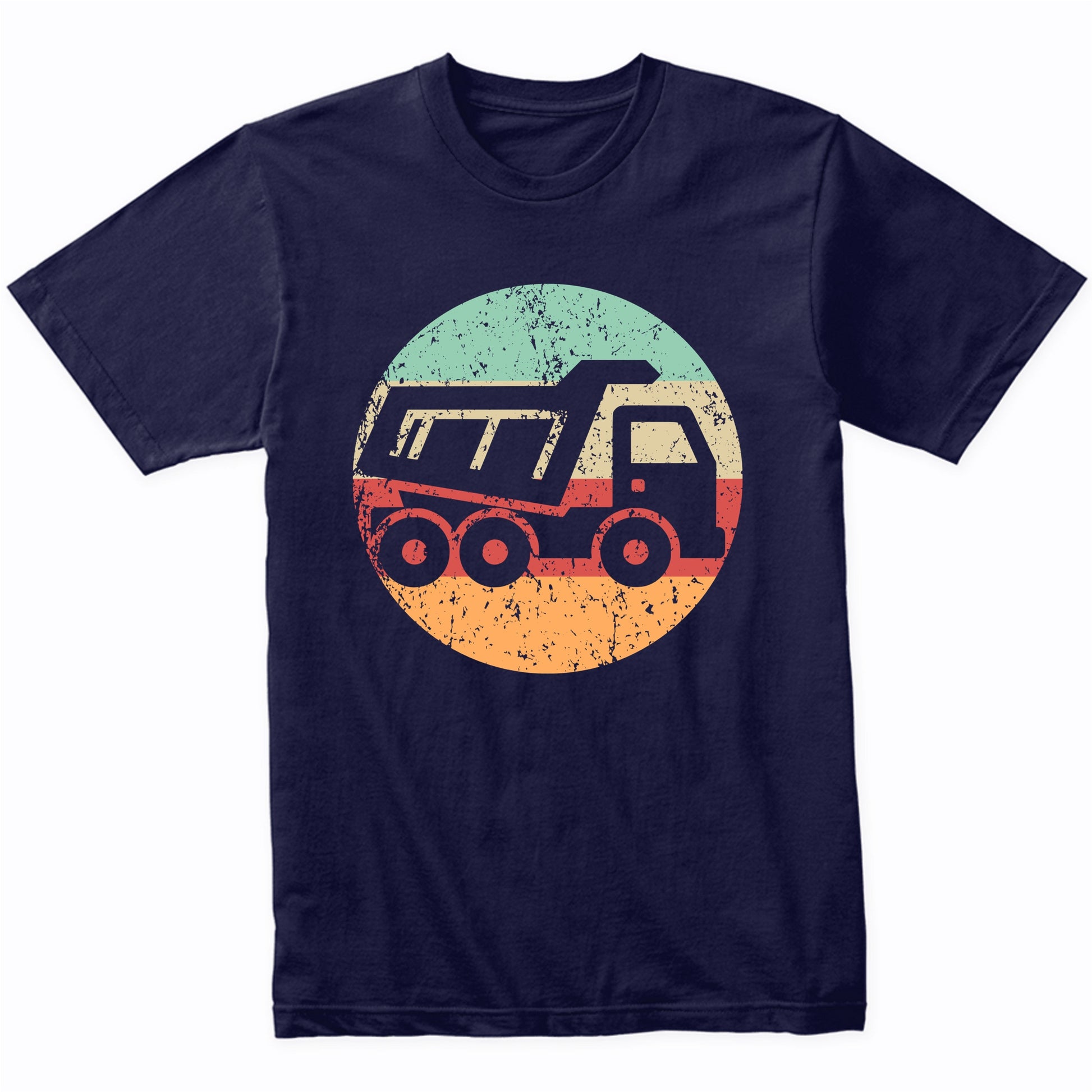 Retro Dump Truck Vintage Style Heavy Machinery Construction T-Shirt