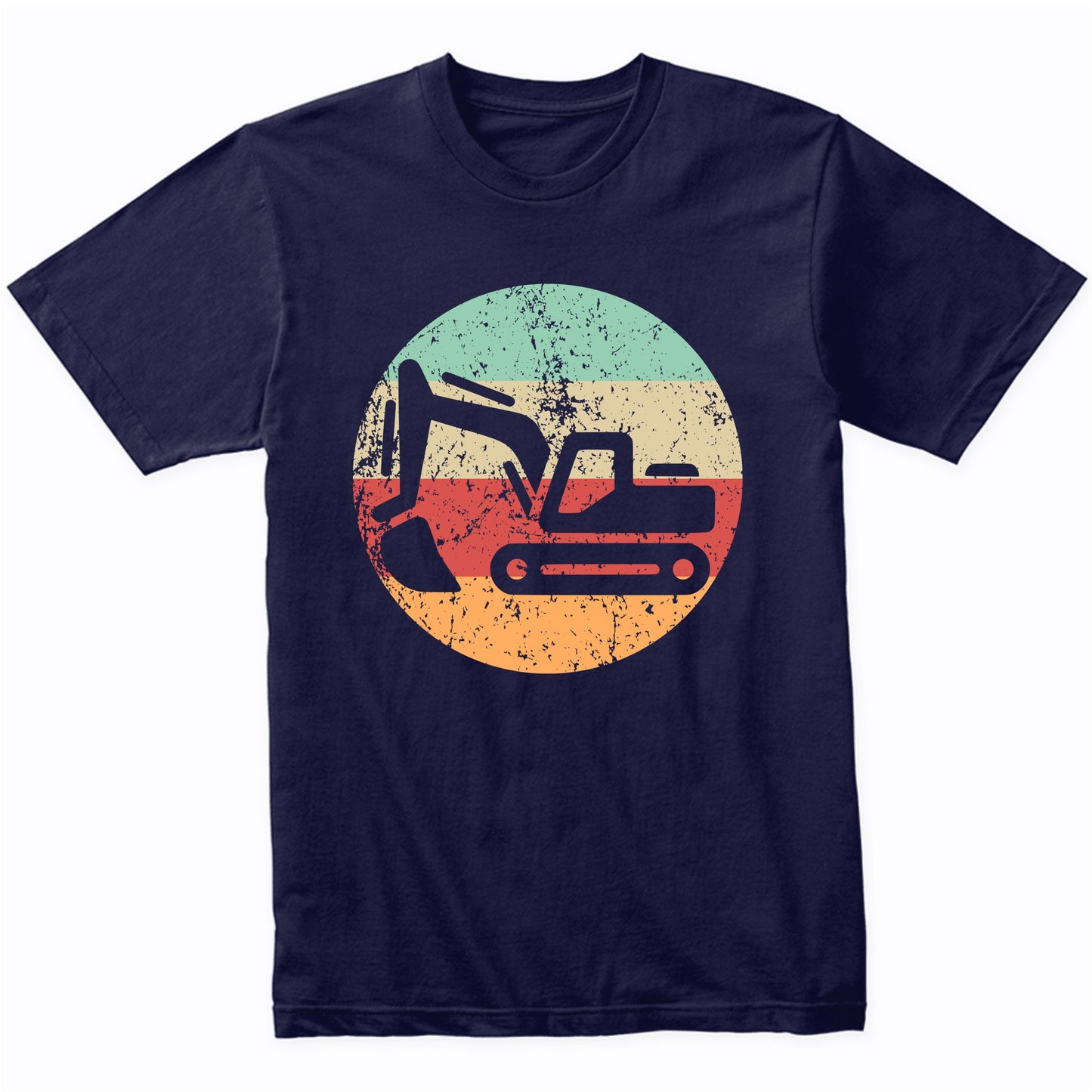 Retro Excavator Vintage Style Heavy Machinery Construction T-Shirt