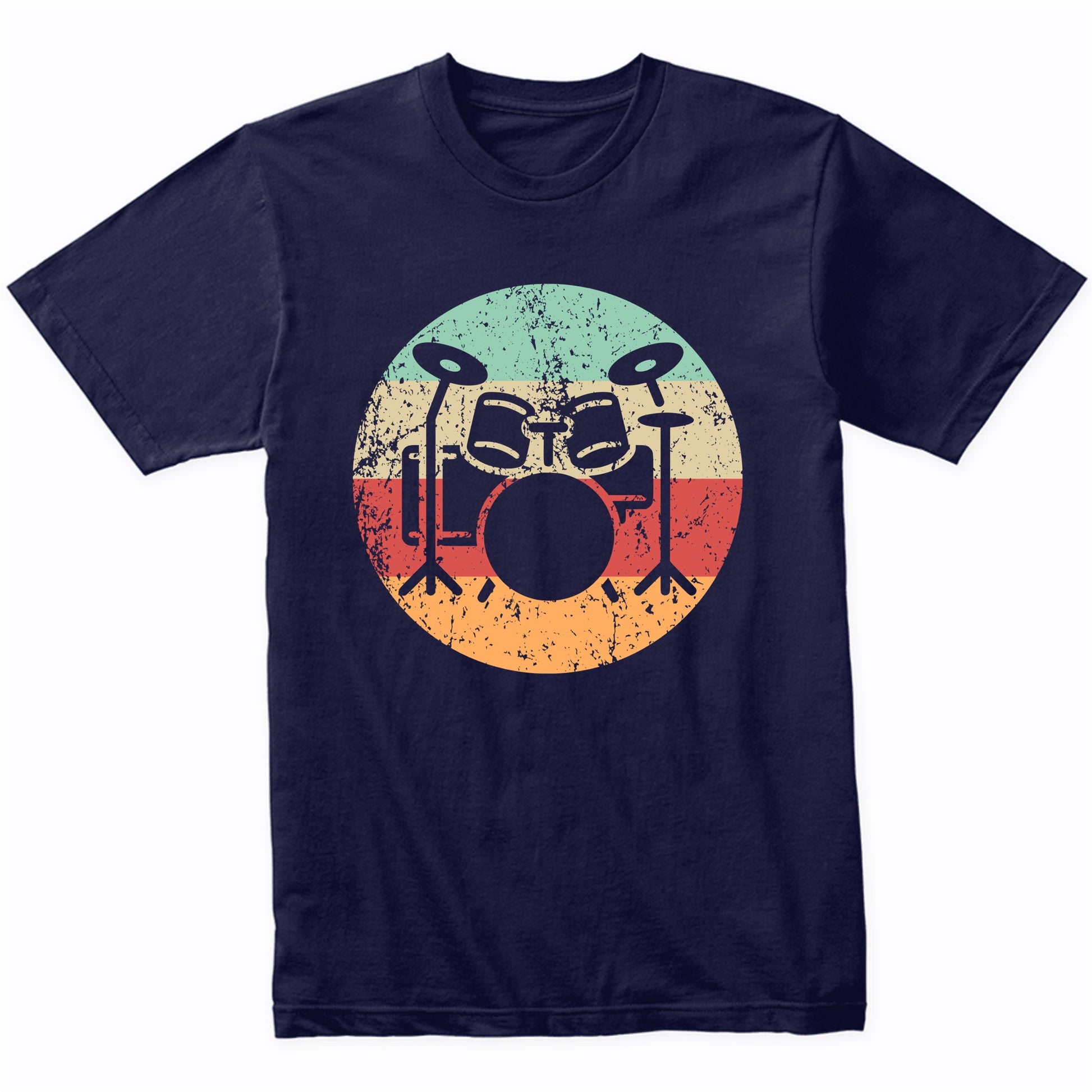 Retro Drum Set Vintage Style Drums Drummer T-Shirt