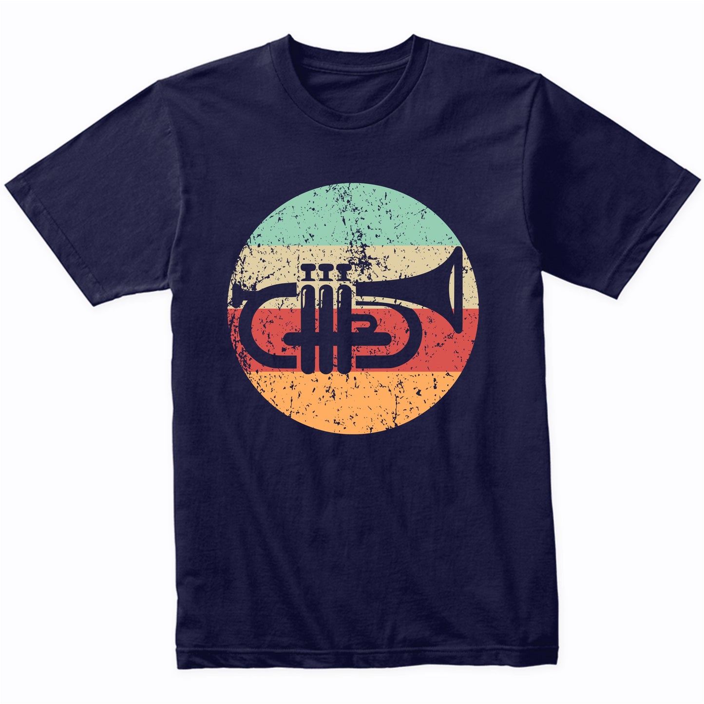 Retro Trumpet Vintage Style Musician Musical Instrument T-Shirt