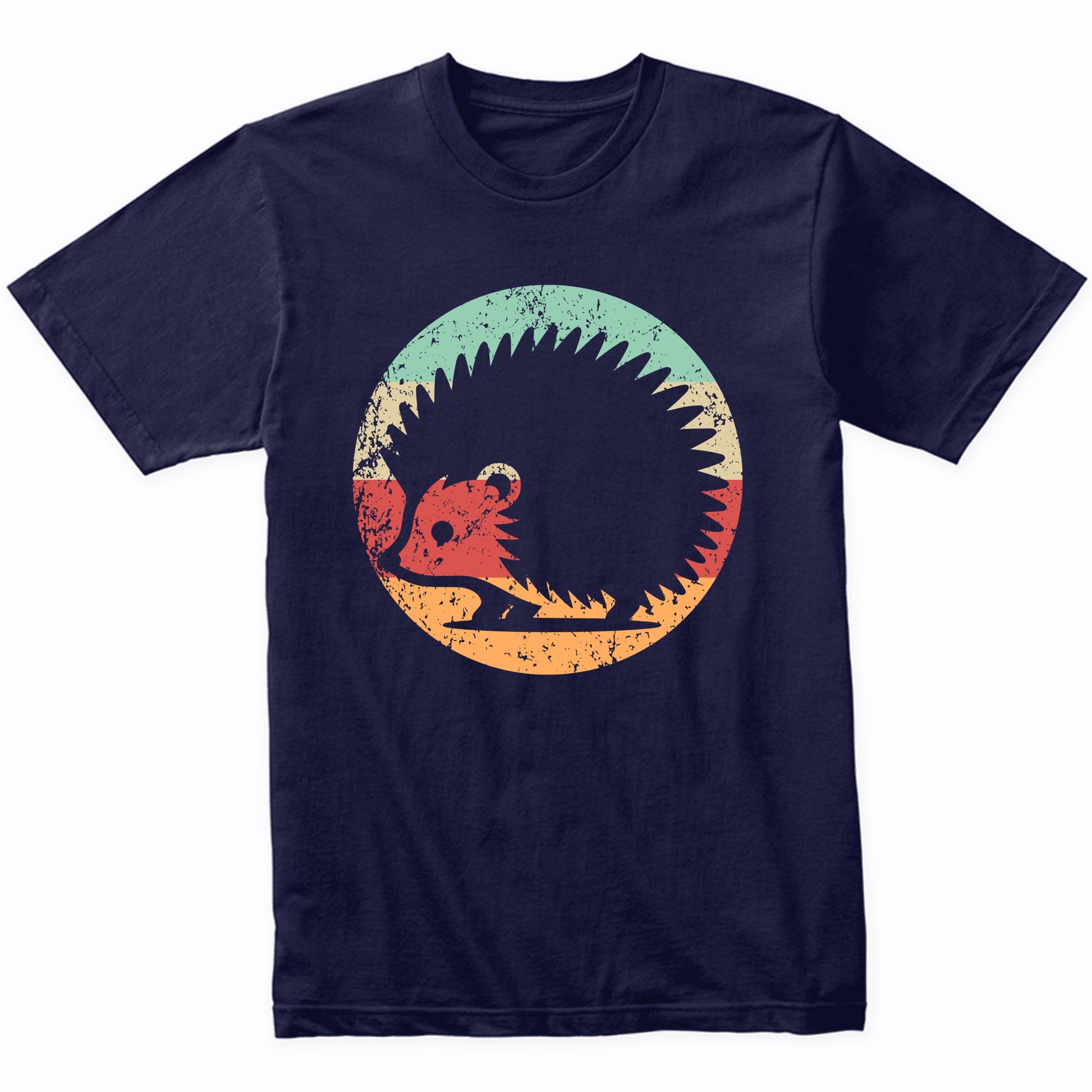 Retro Hedgehog Hedgepig Vintage Style Cute Animal T-Shirt