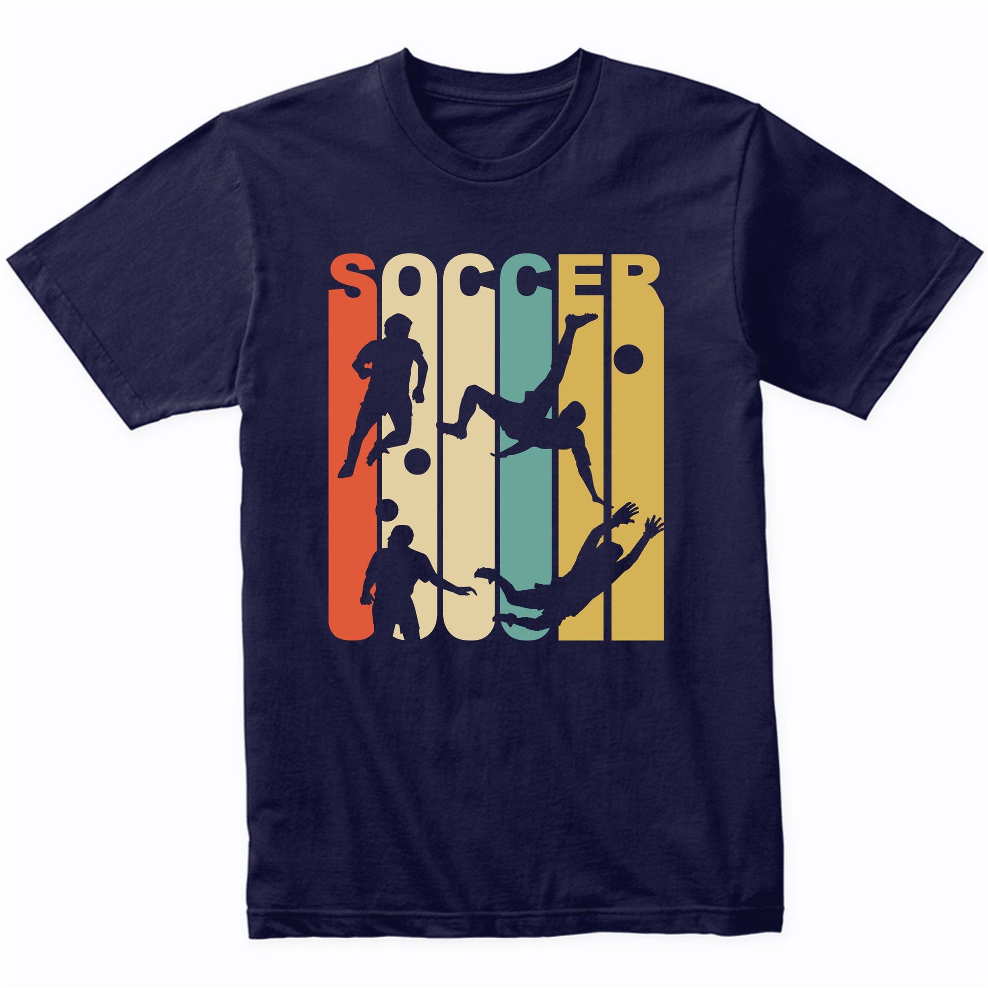 Vintage Retro 1970's Style Soccer T-Shirt