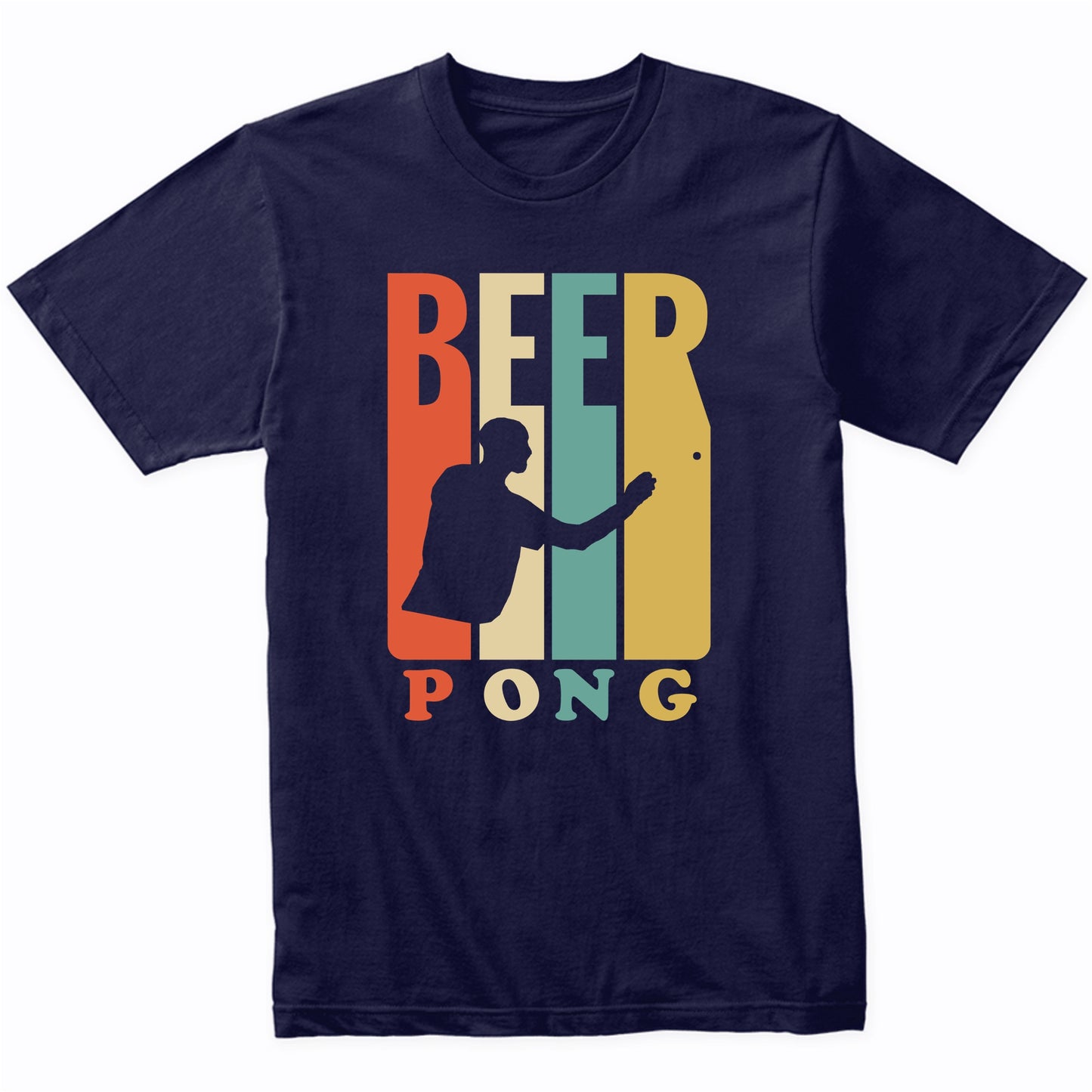 Vintage Retro 1970's Style Beer Pong T-Shirt