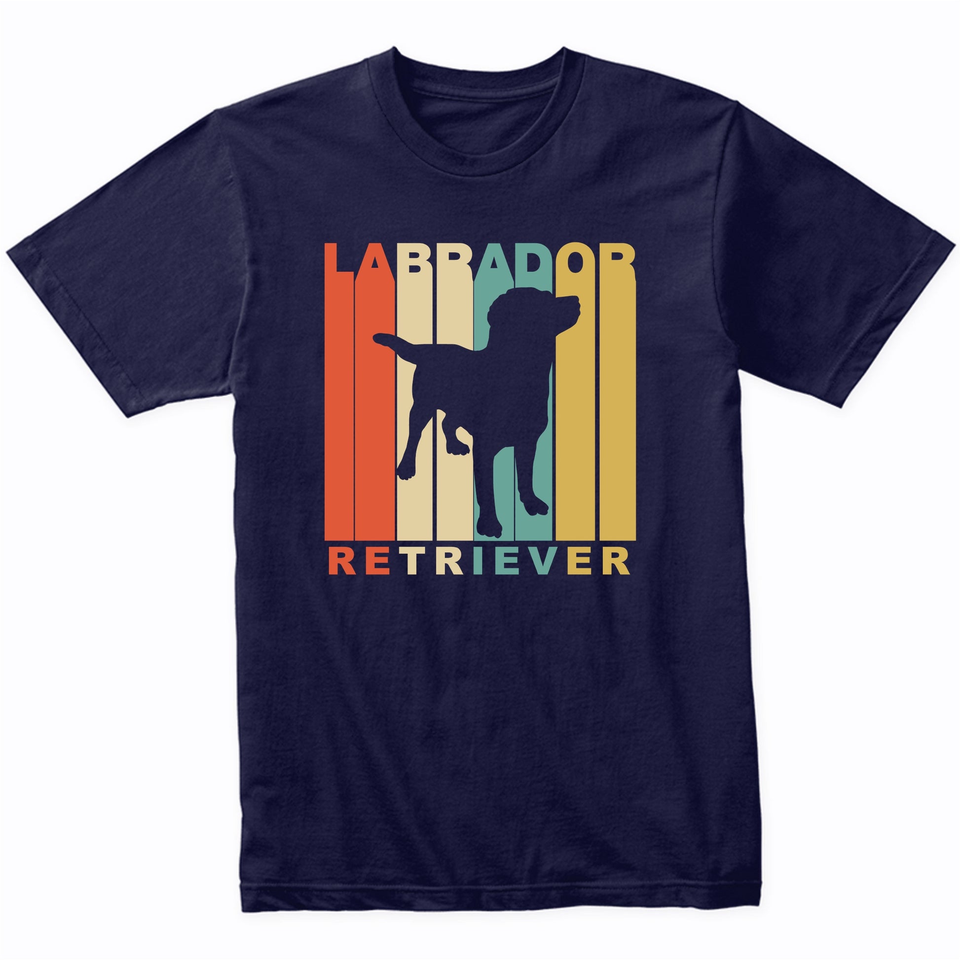 Vintage Style Labrador Retriever Silhouette Dog Owner Shirt