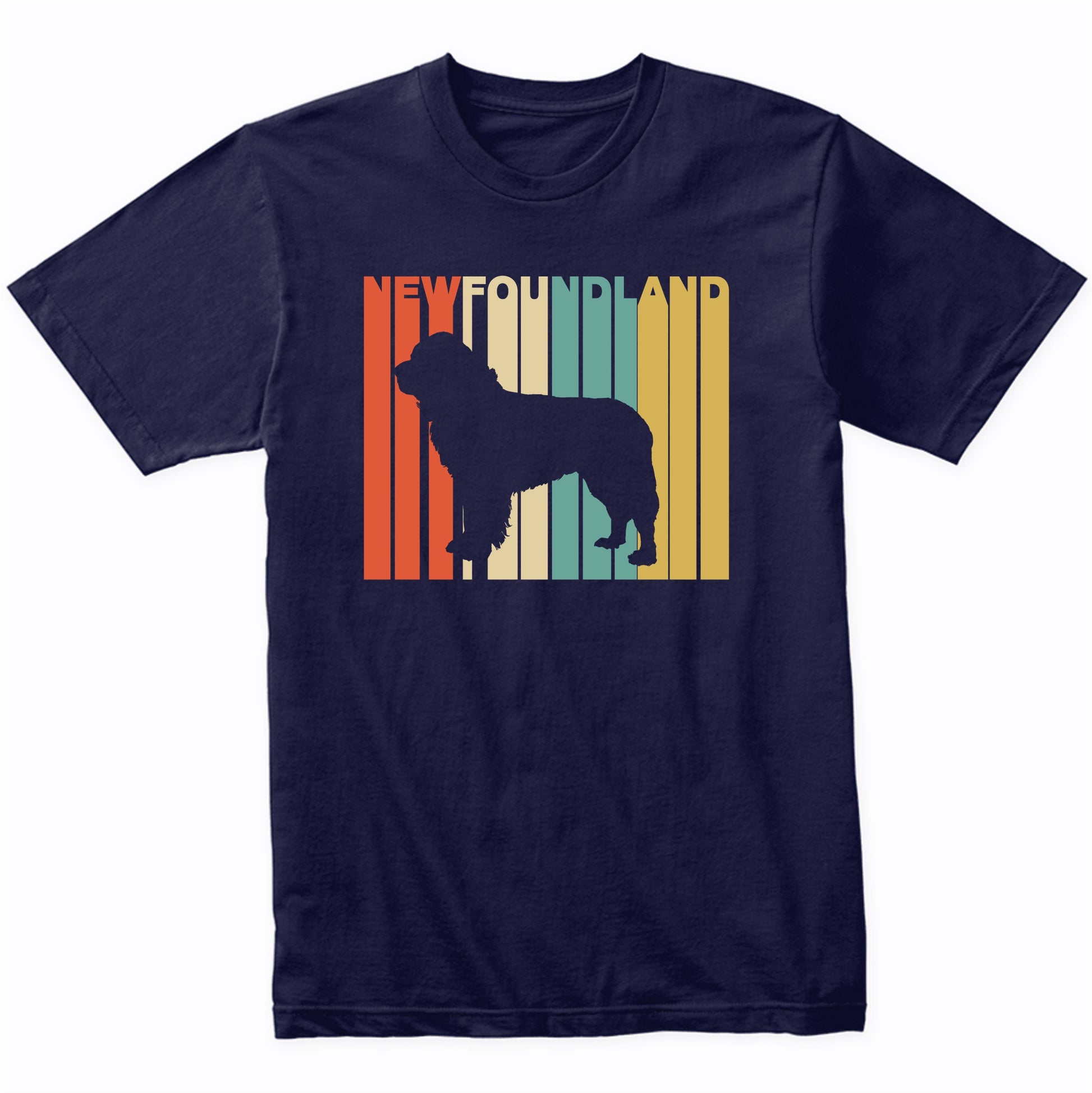 Vintage 1970's Style Newfoundland Silhouette Dog Owner Shirt