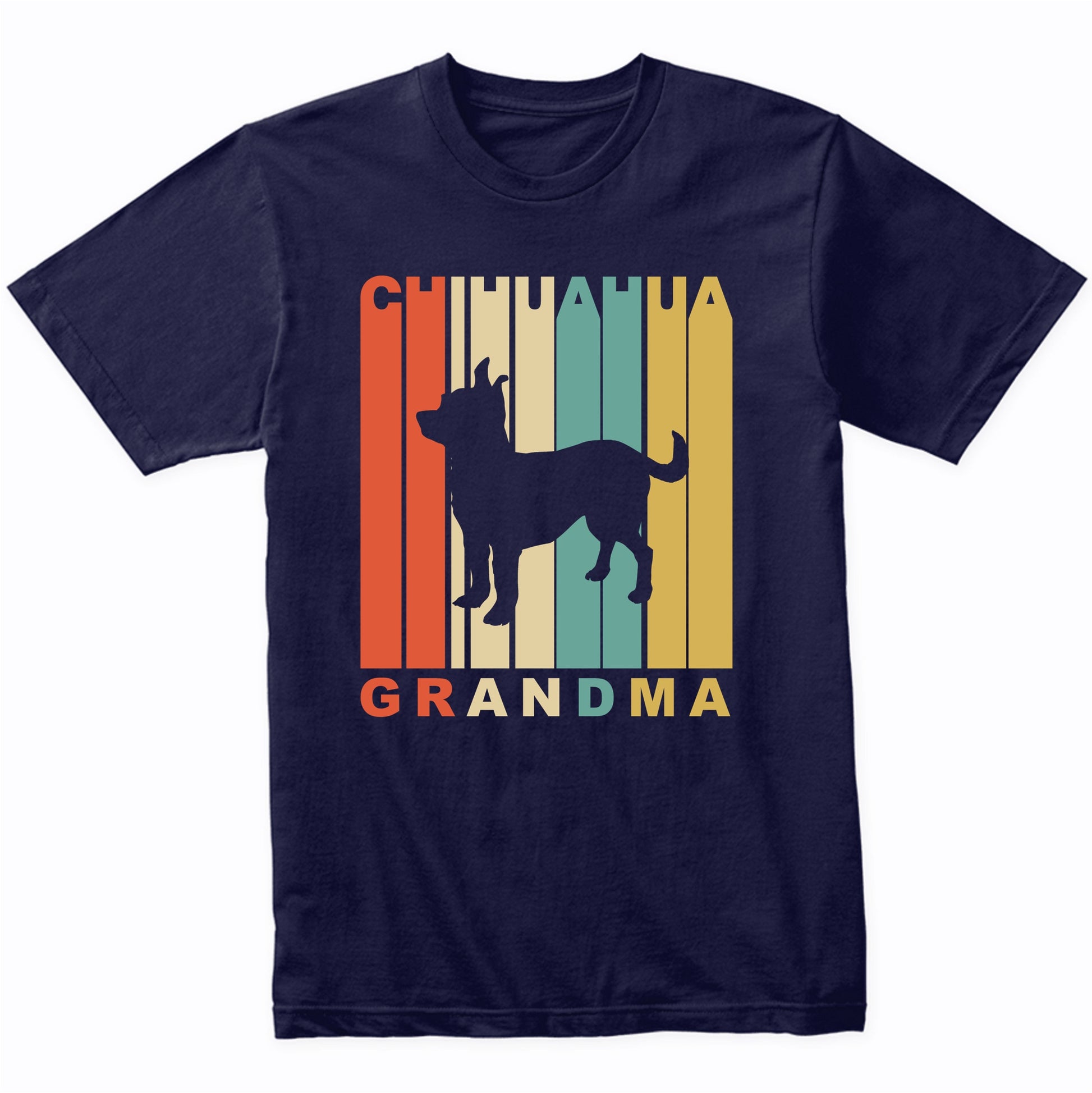 Retro Style Chihuahua Grandma Dog Grandparent T-Shirt