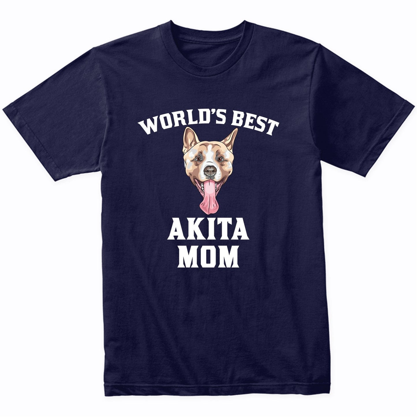 World's Best Akita Mom Dog Owner Graphic T-Shirt
