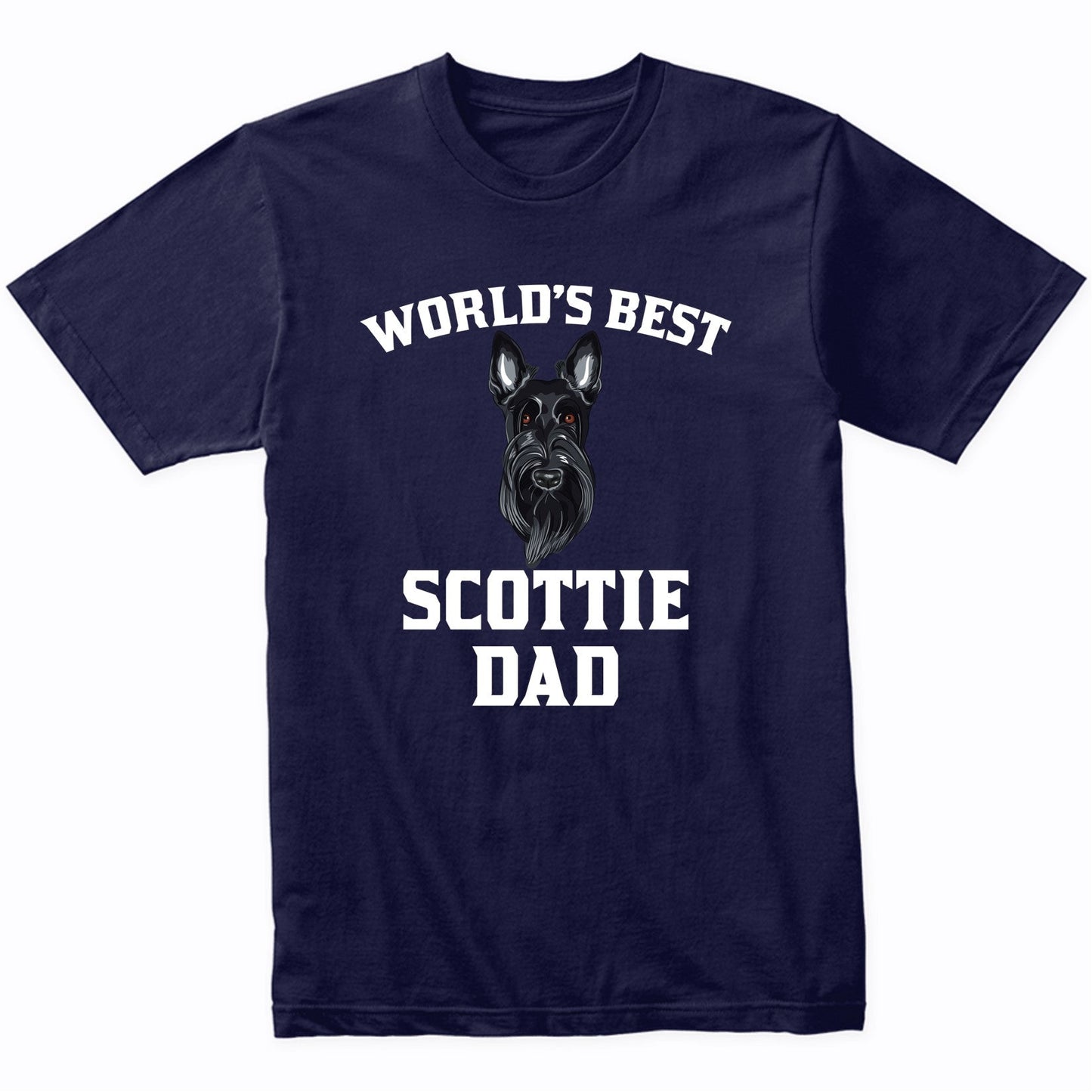 World's Best Scottie Dad Dog Owner Graphic T-Shirt