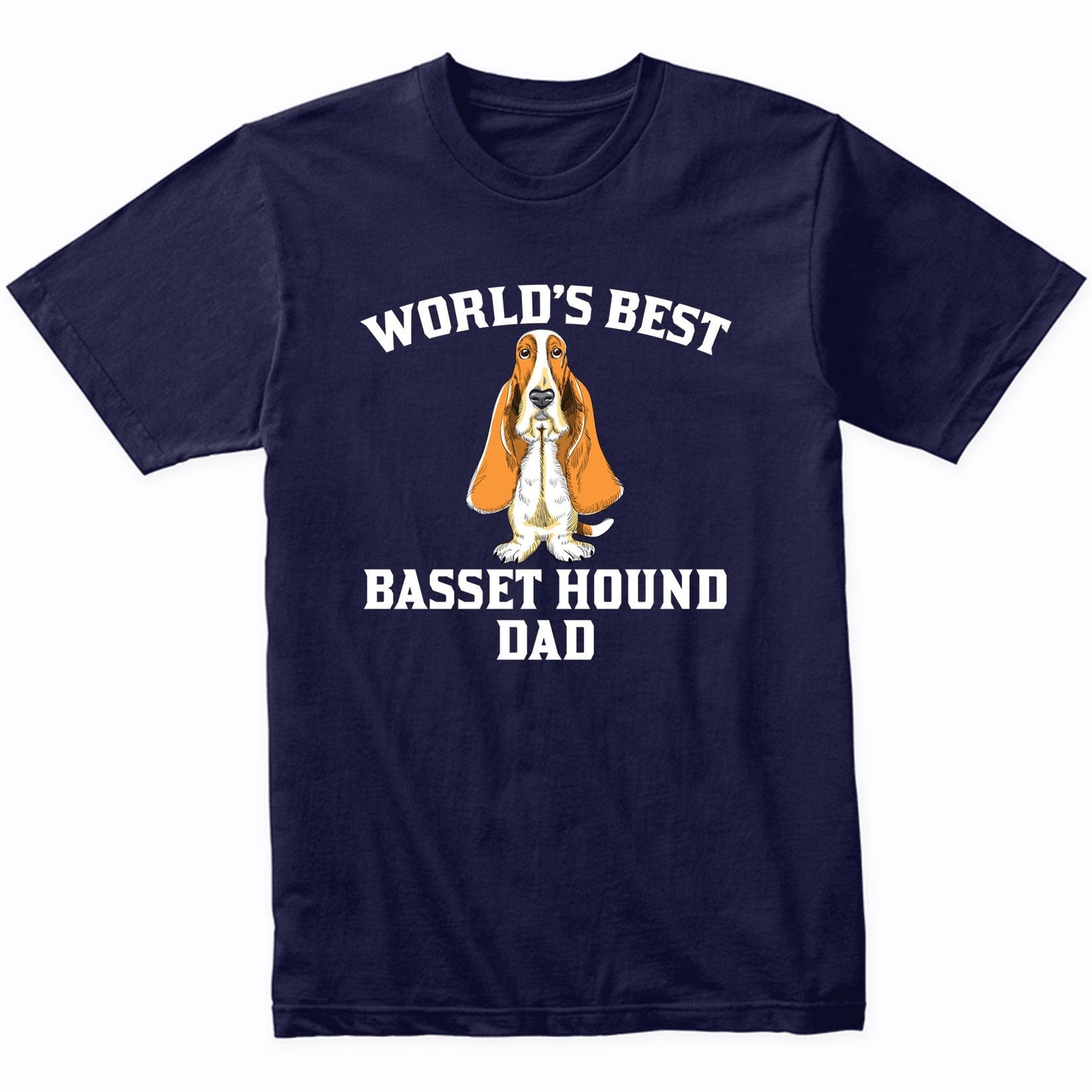 World's Best Basset Hound Dad Dog Owner Graphic T-Shirt