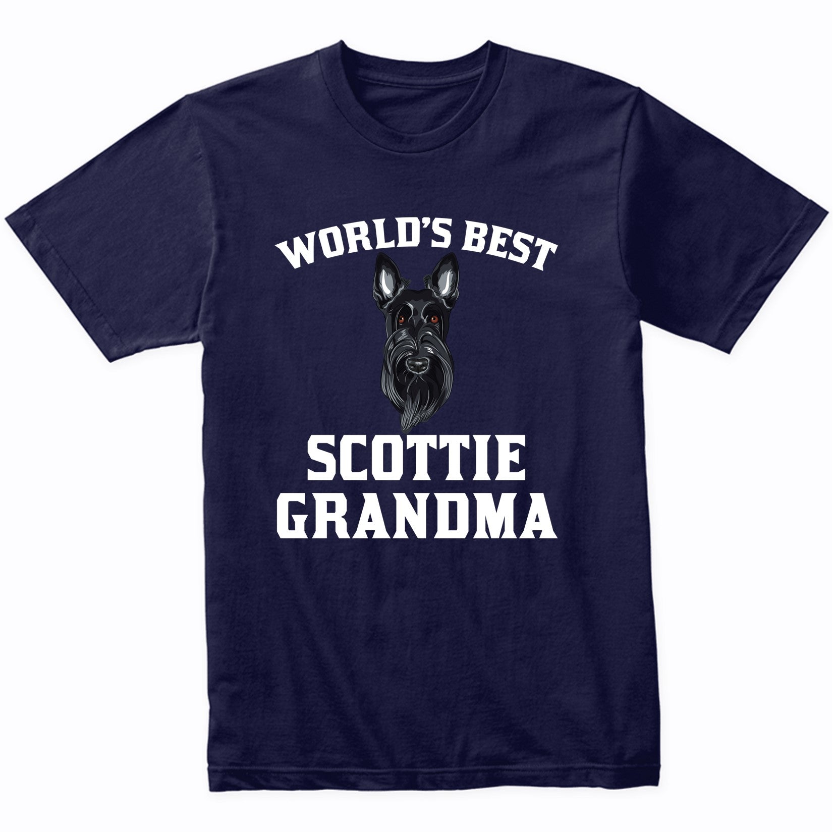 World's Best Scottie Grandma Dog Graphic T-Shirt