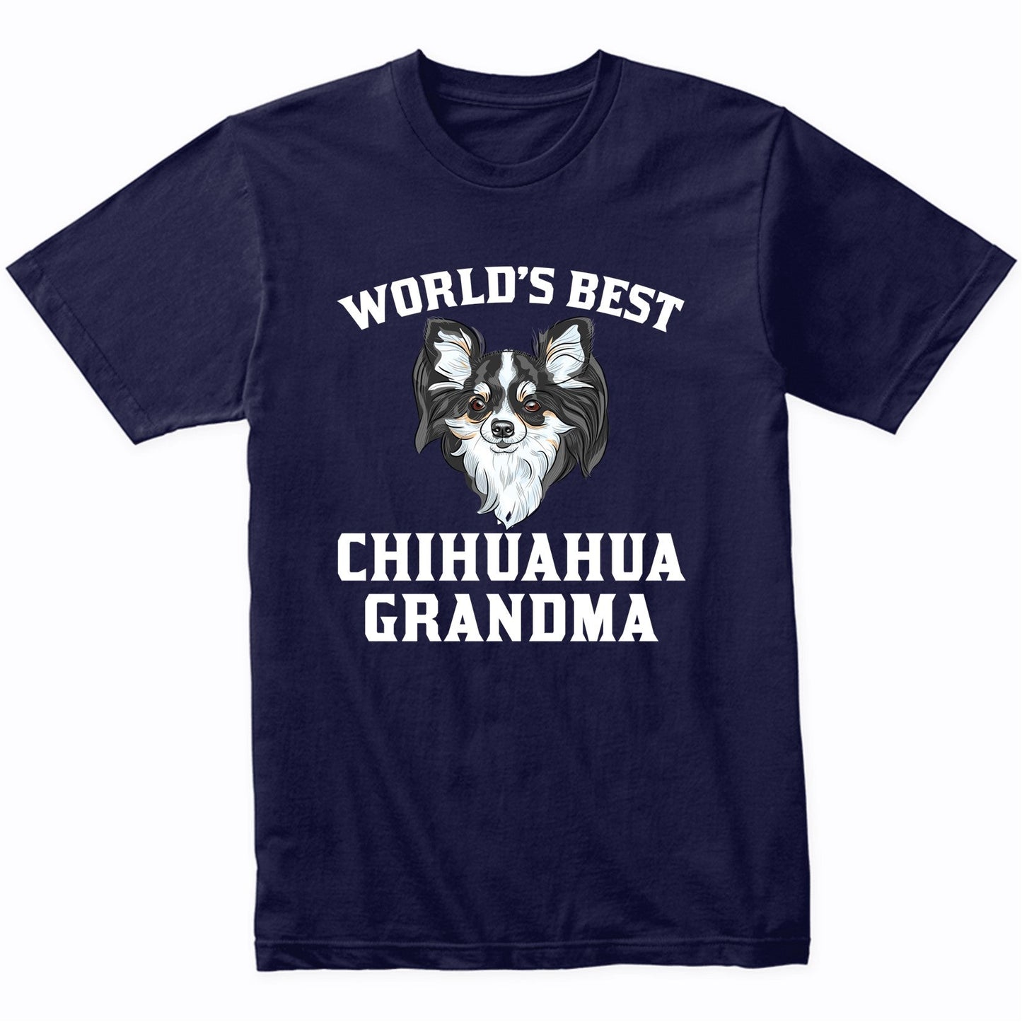 World's Best Chihuahua Grandma Dog Graphic T-Shirt
